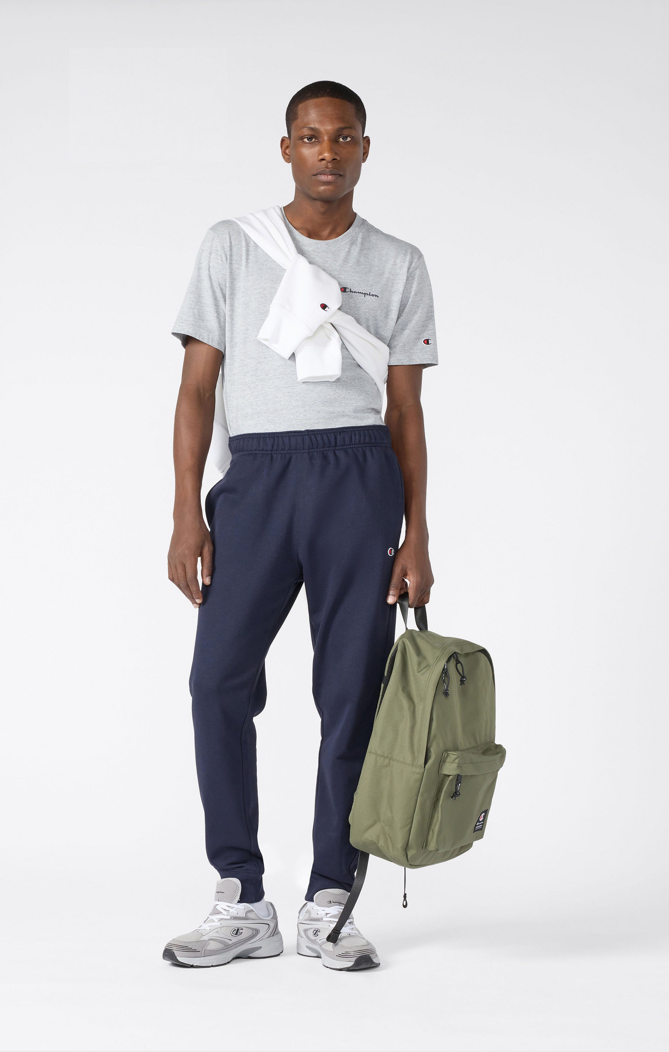 Pantalon de Jogging Léger Slim Fit Homme avec Bords Côtelés aux Chevilles