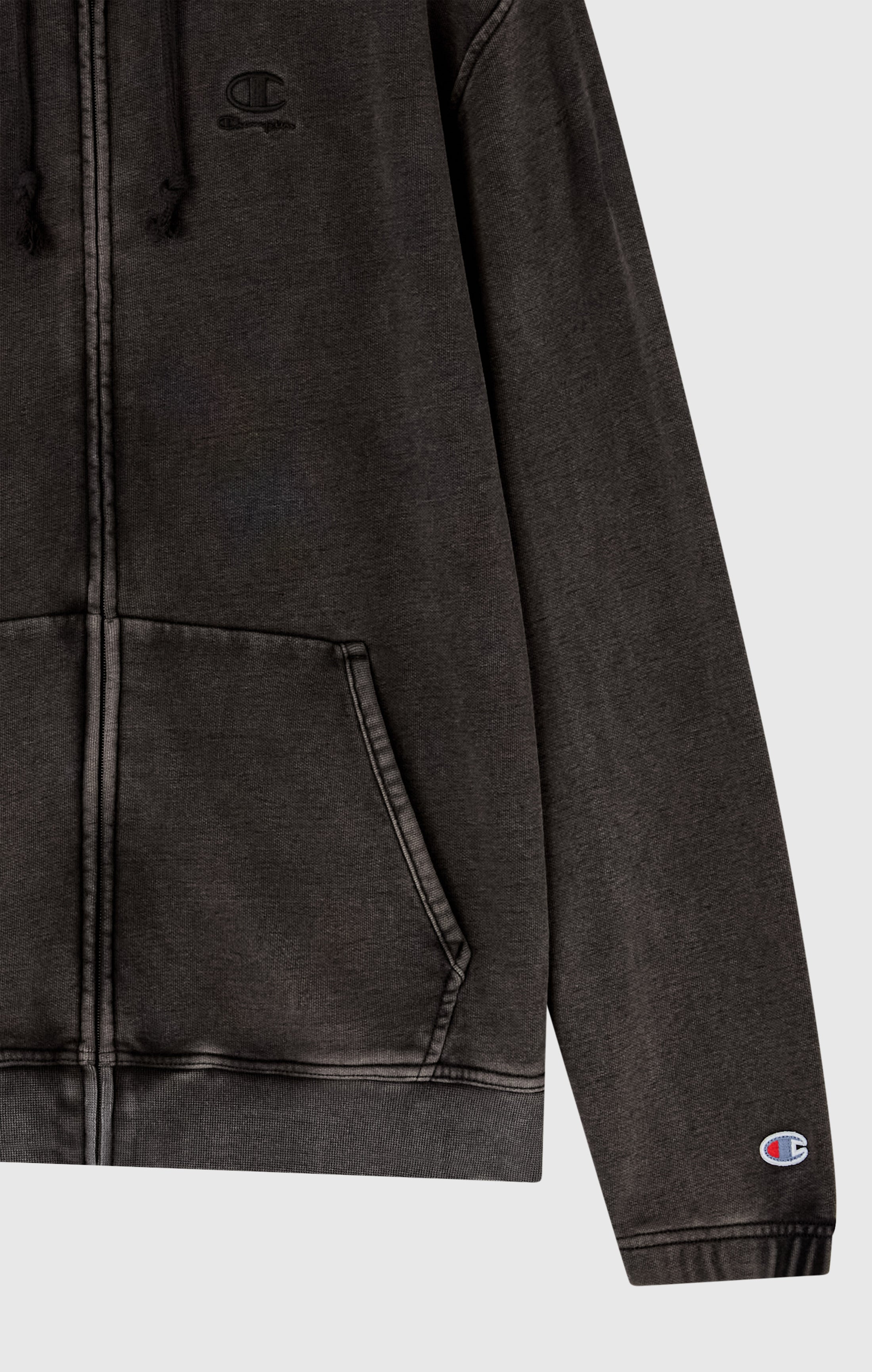 Herren-Kapuzenpullover mit durchgehendem Reißverschluss