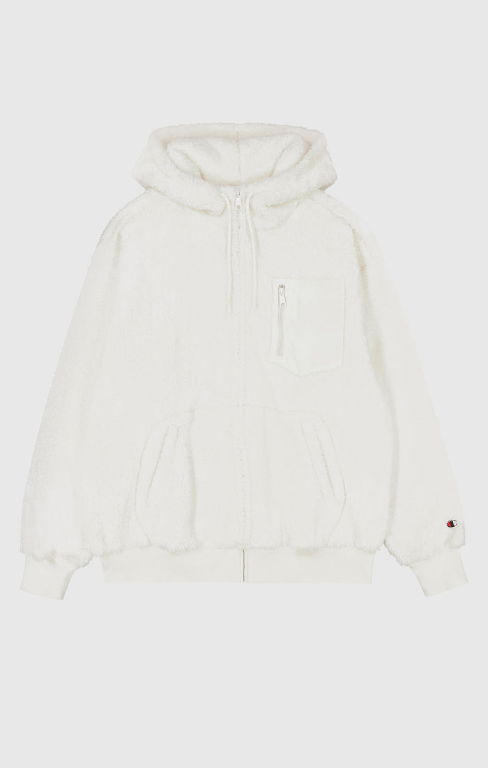 Hoodie aus Polar-Gewebe mit durchgehendem Reißverschluss