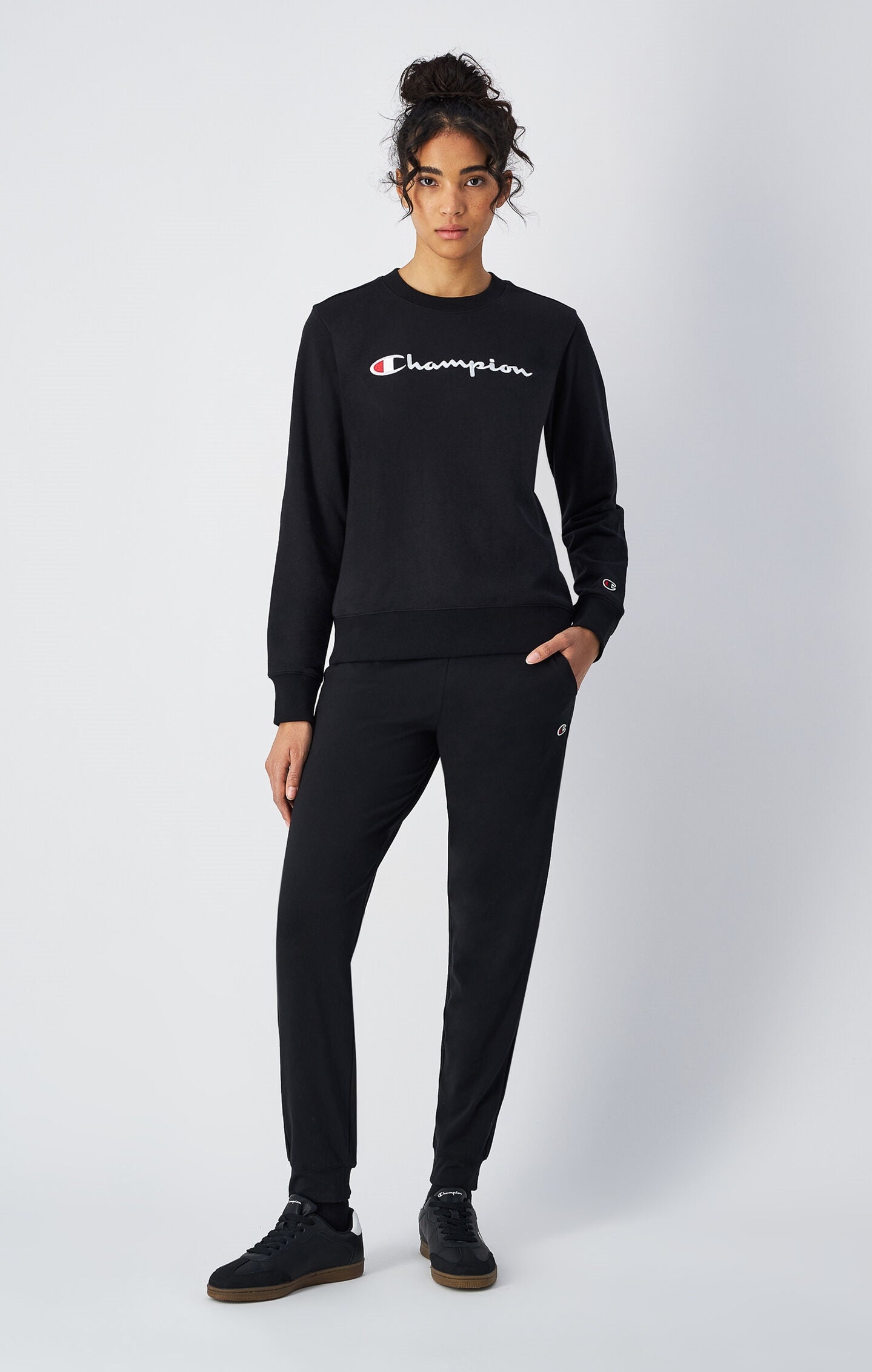 Pantaloni Donna Slim Fit con Polsino a costine Icons