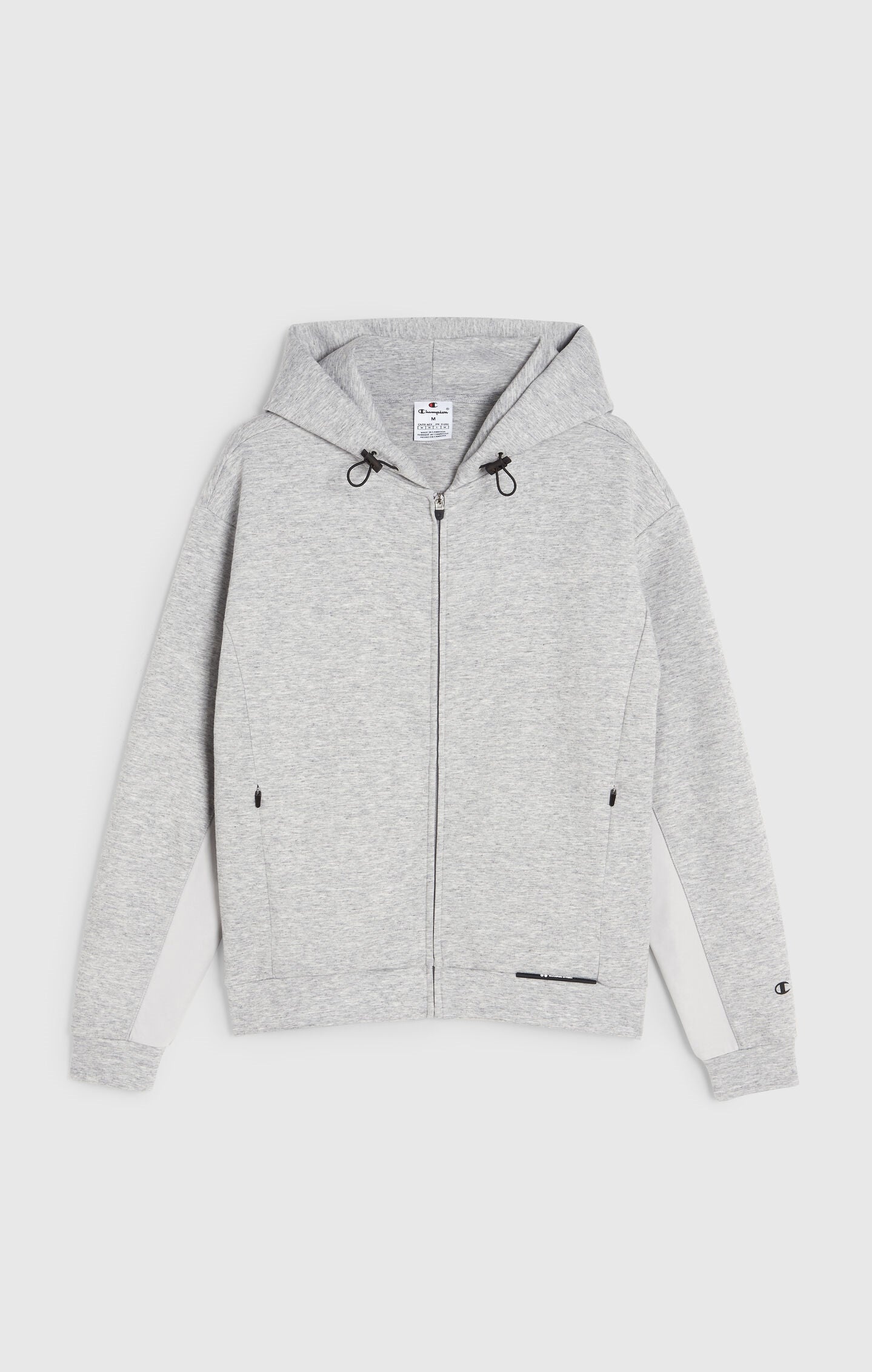 Sudadera con Capucha y Cremallera para Mujer en Nylon Elástico C-Tech