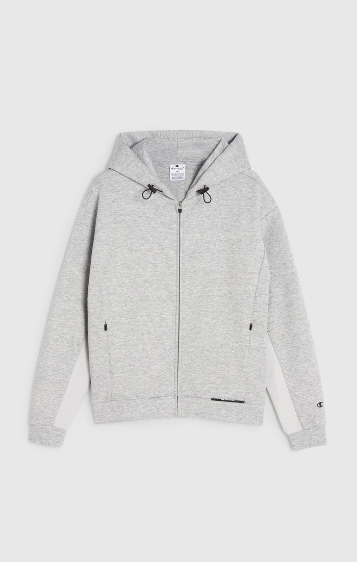 Damen-Kapuzenjacke mit Reißverschluss aus Stretch-Nylon C-Tech