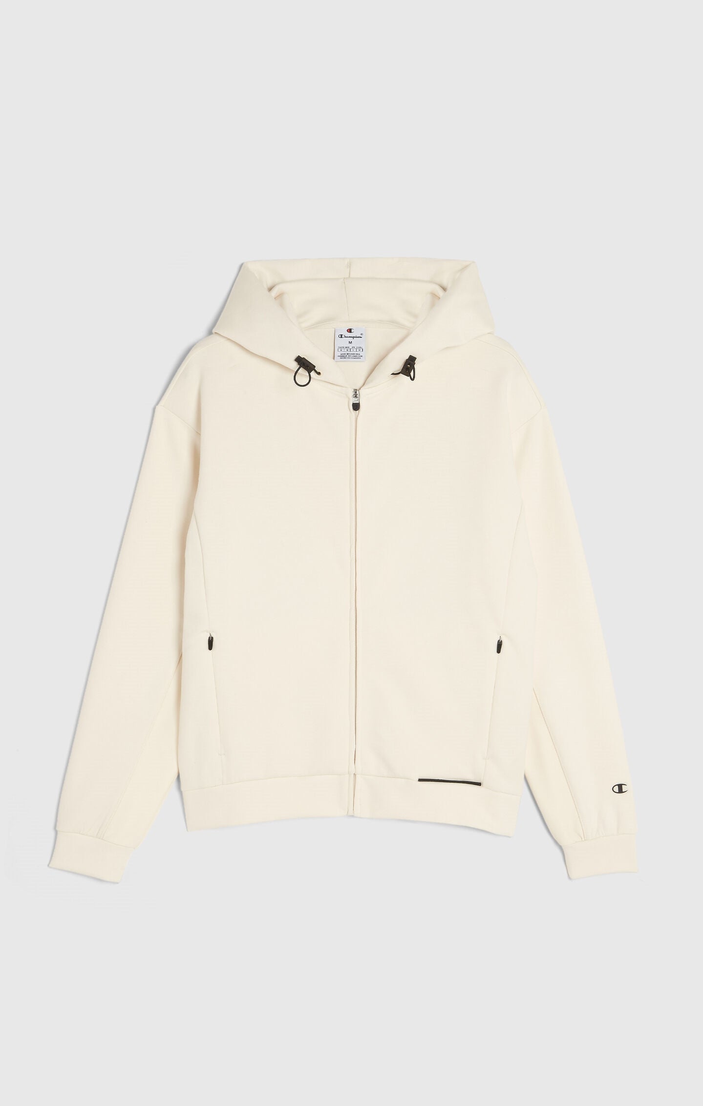 Sudadera con Capucha y Cremallera para Mujer en Nylon Elástico C-Tech