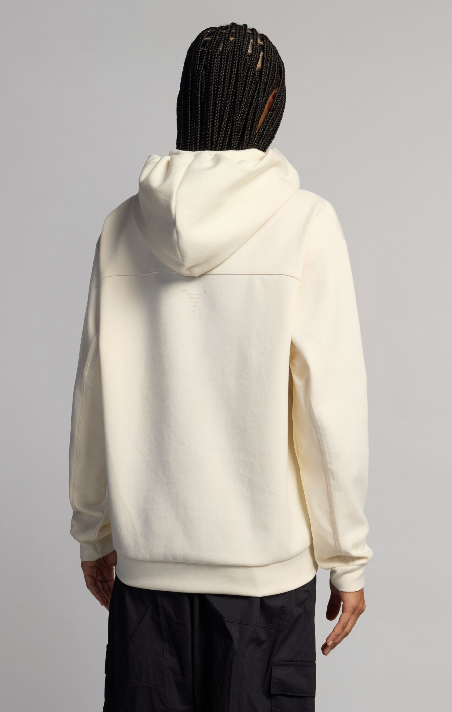 Sudadera con Capucha y Cremallera para Mujer en Nylon Elástico C-Tech