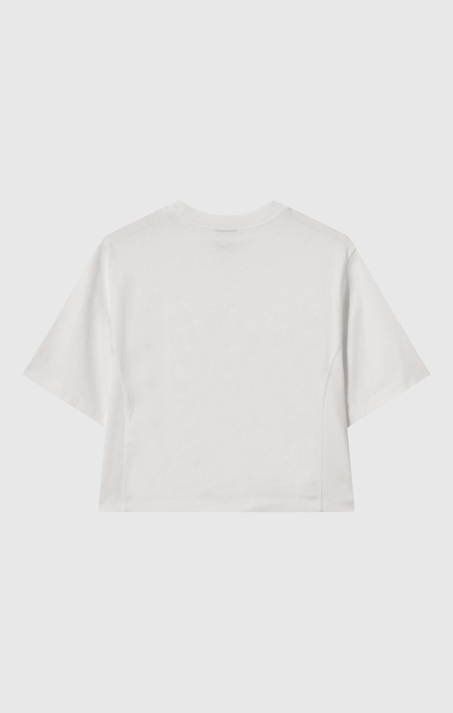 T-shirt Cropped Donna in Jersey di Cotone Pesante