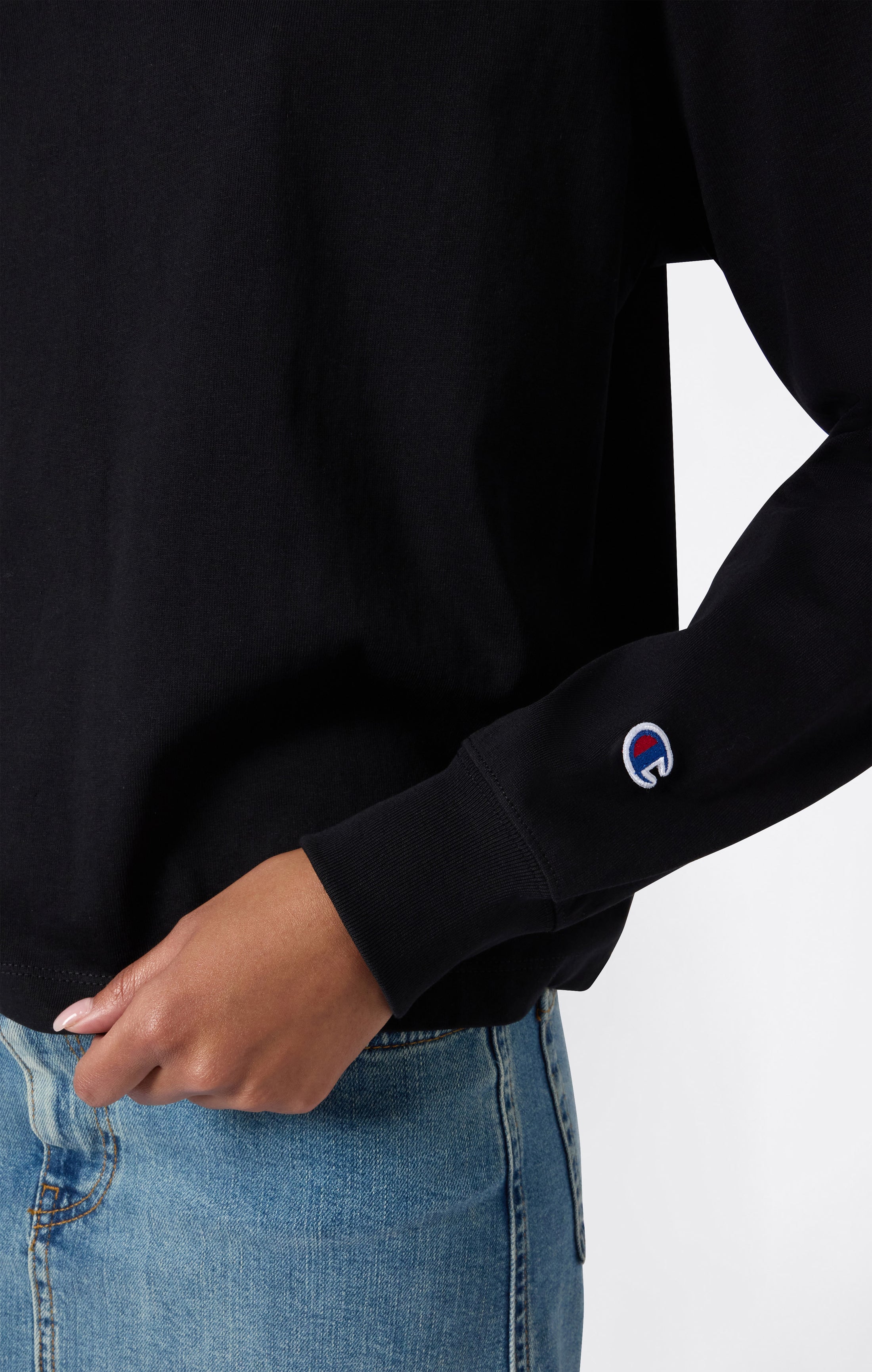 Langarm-T-Shirt REVERSE WEAVE für Damen