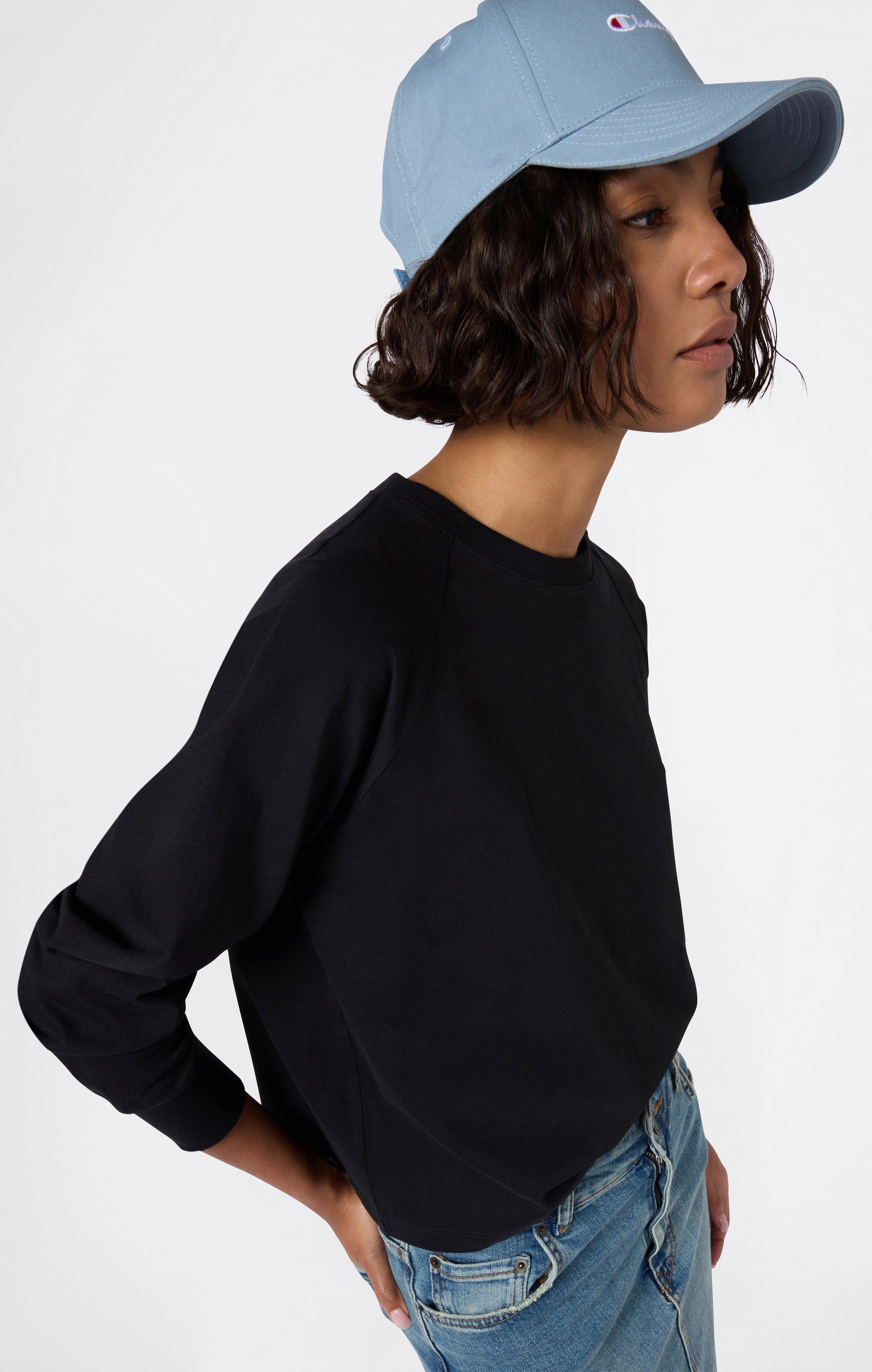 Langarm-T-Shirt REVERSE WEAVE für Damen