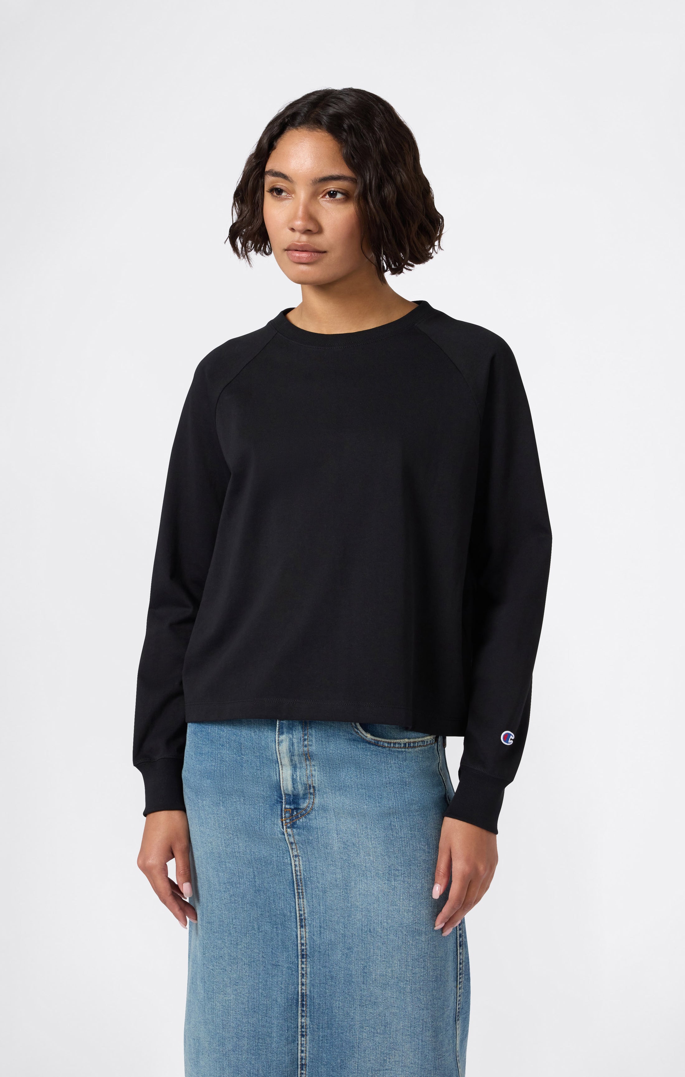 Langarm-T-Shirt REVERSE WEAVE für Damen