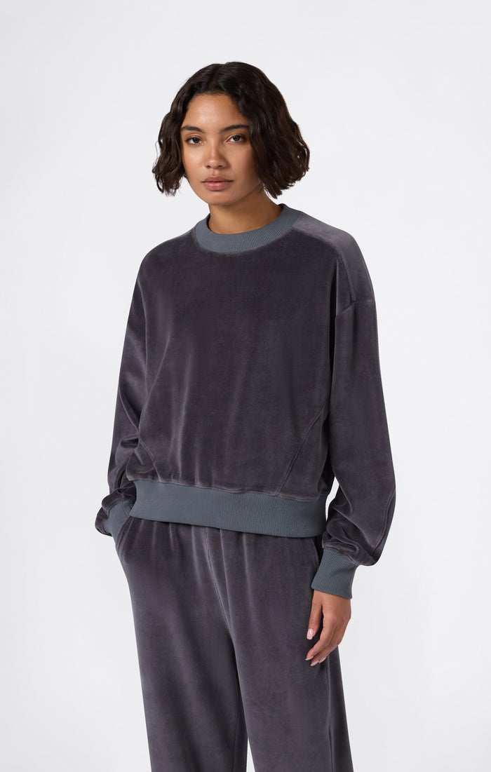 Sweat en velours femme