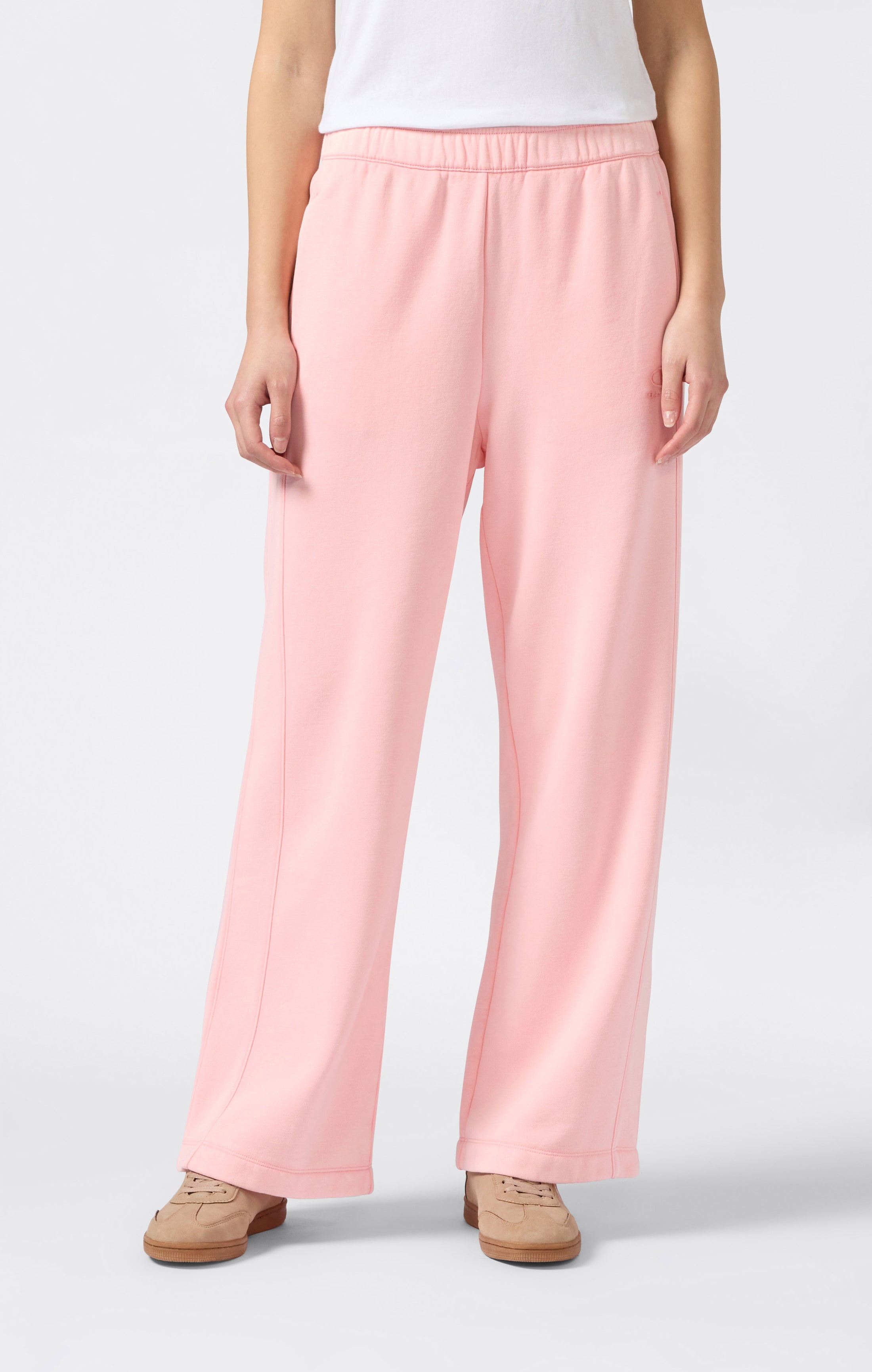 Women's Washed Wide Leg Fleece Pants Icons
