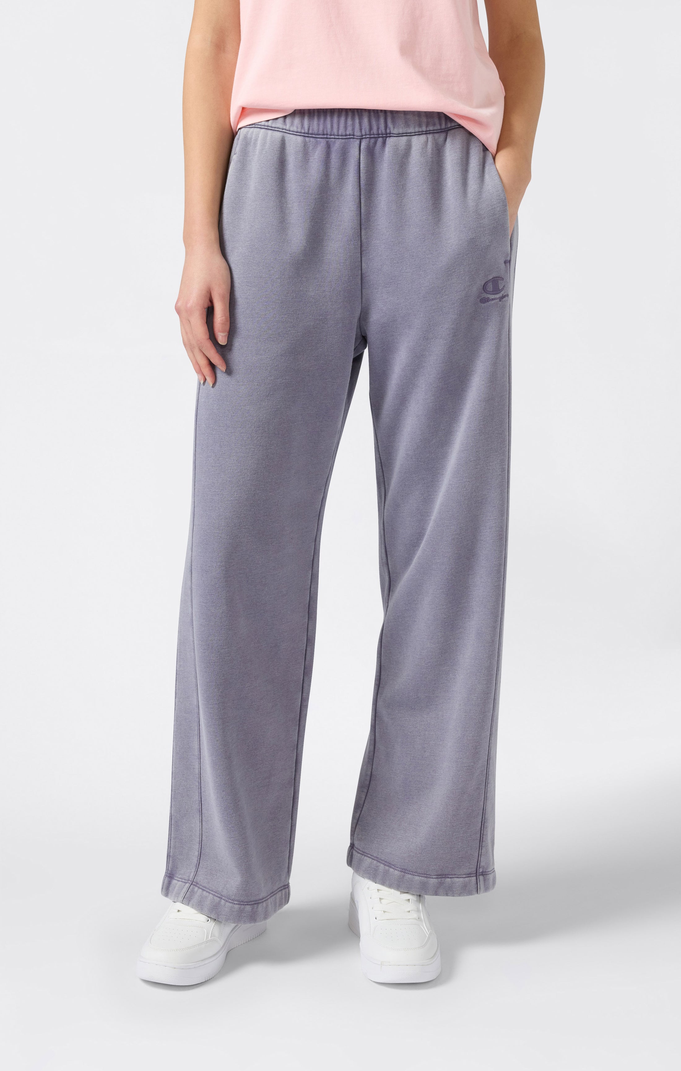 Women's Washed Wide Leg Fleece Pants Icons