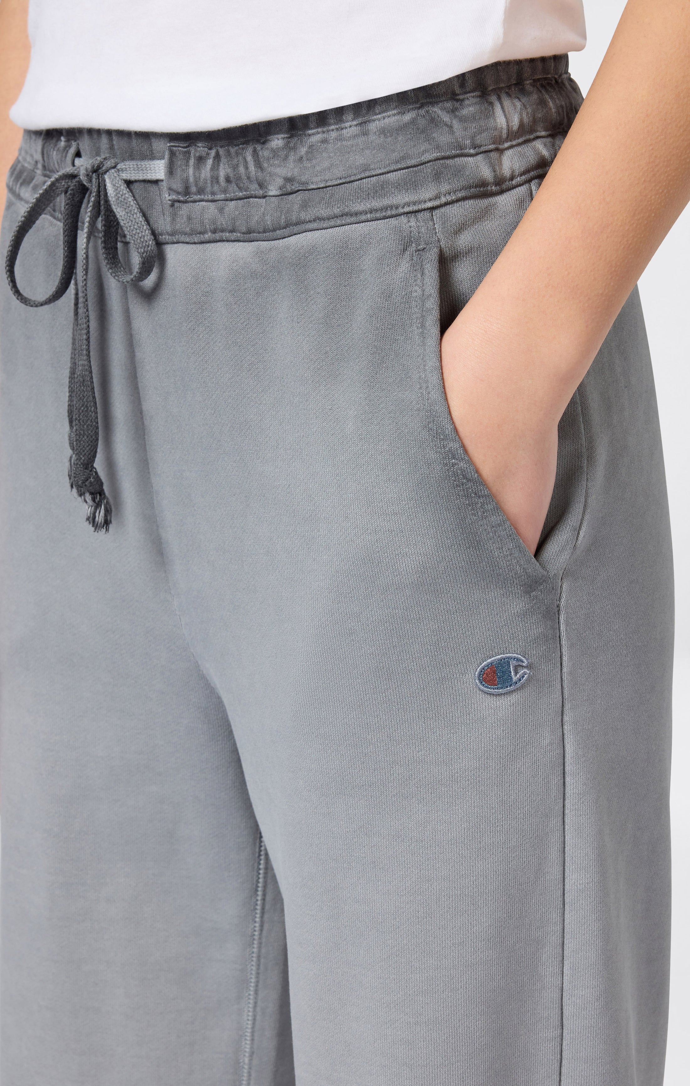 Pantaloni Donna A Gamba Larga Effetto Slavato Time Capsule