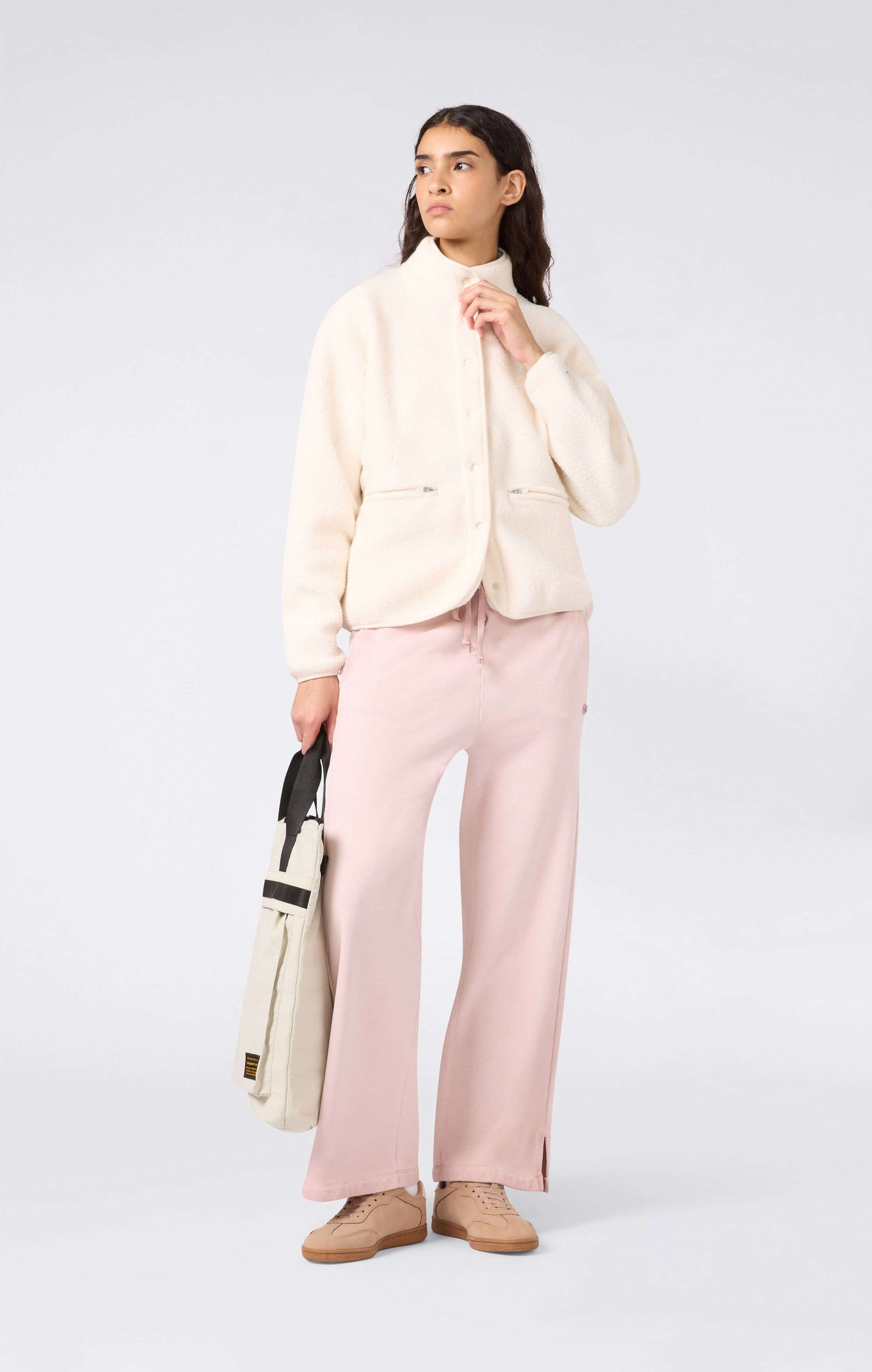 Veste Teddy Fleece Femme Avec Boutons Pression Time Capsule
