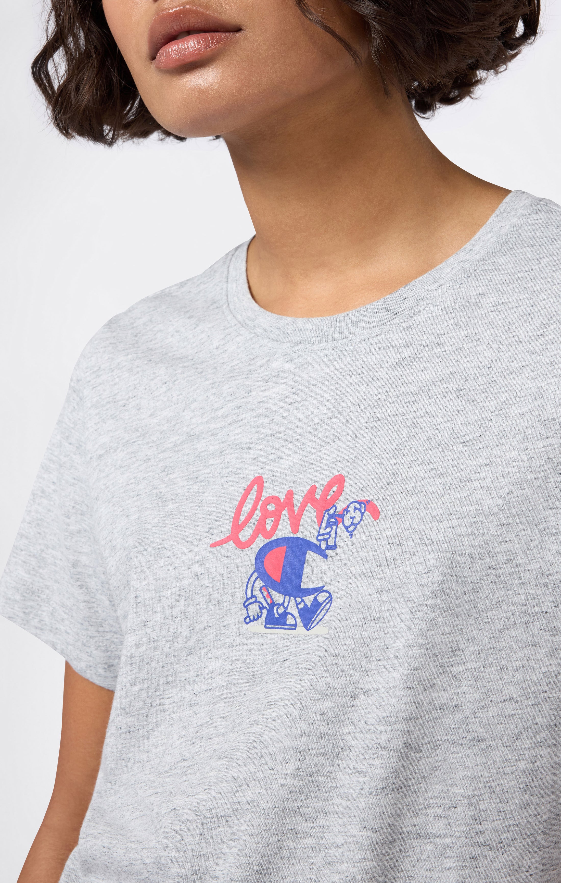 Grafik-T-Shirt Slim Fit für Damen