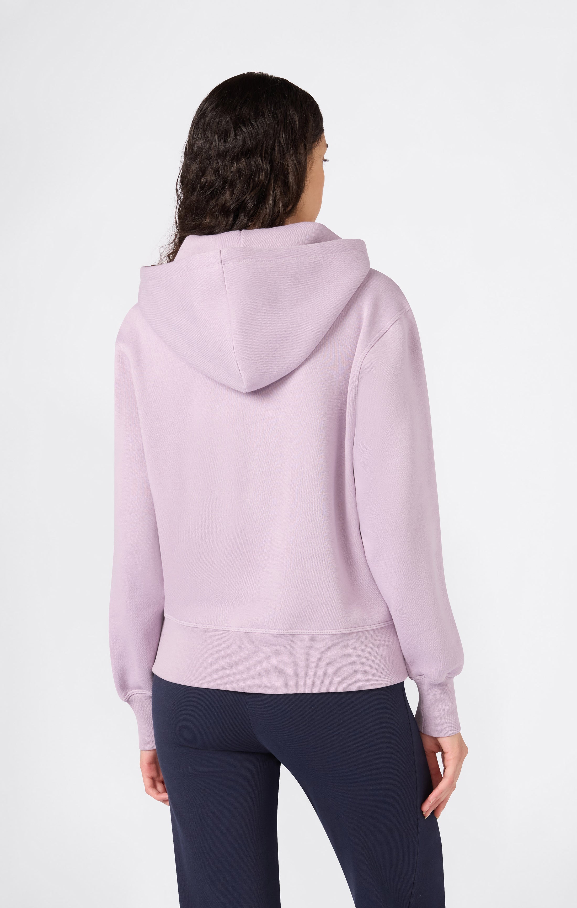 Felpa con Cappuccio, Interno Felpato e Zip Intera da Donna Icons