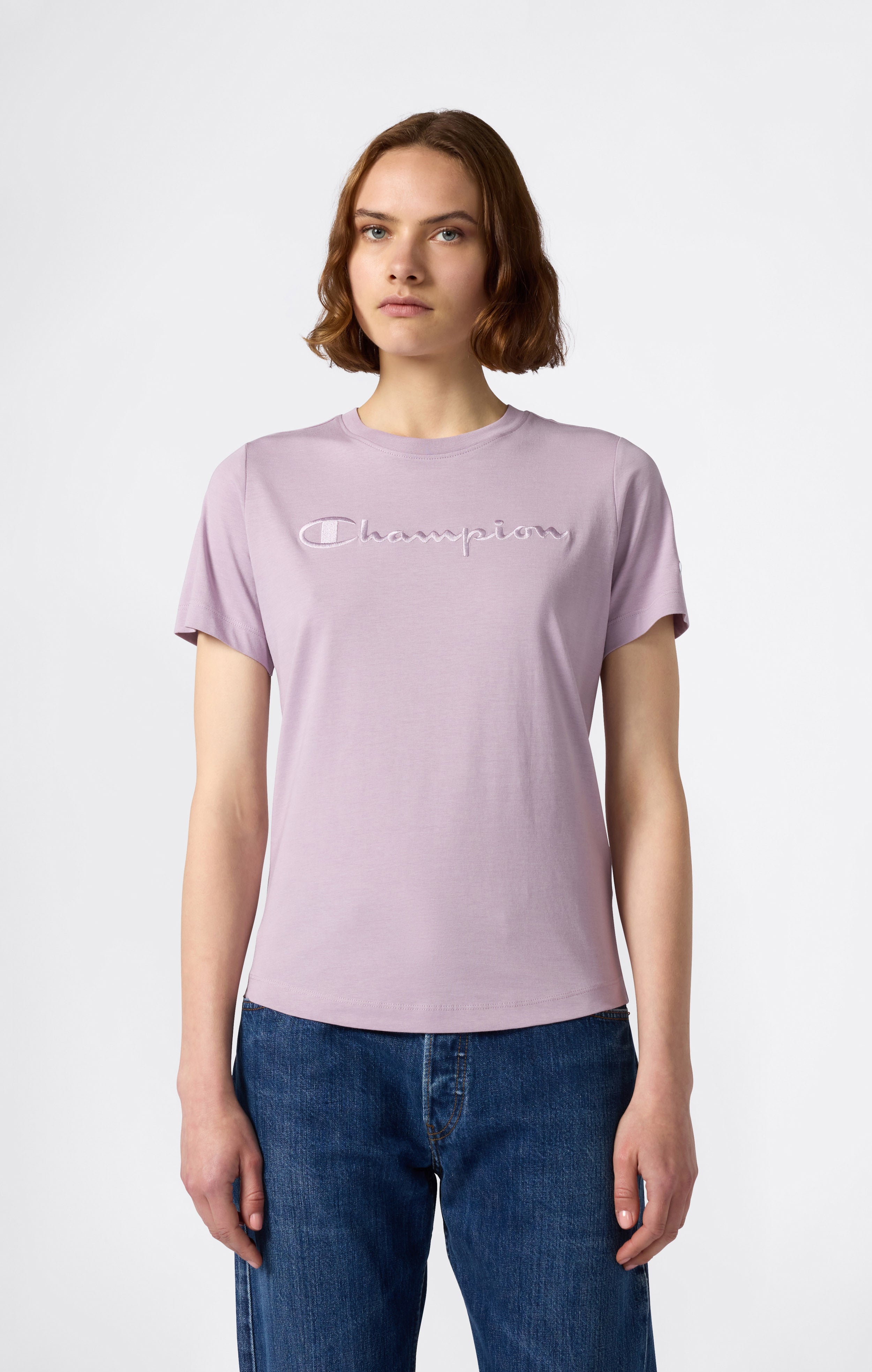 Women's Script Logo T-Shirt Icons Mauve icons Champion United