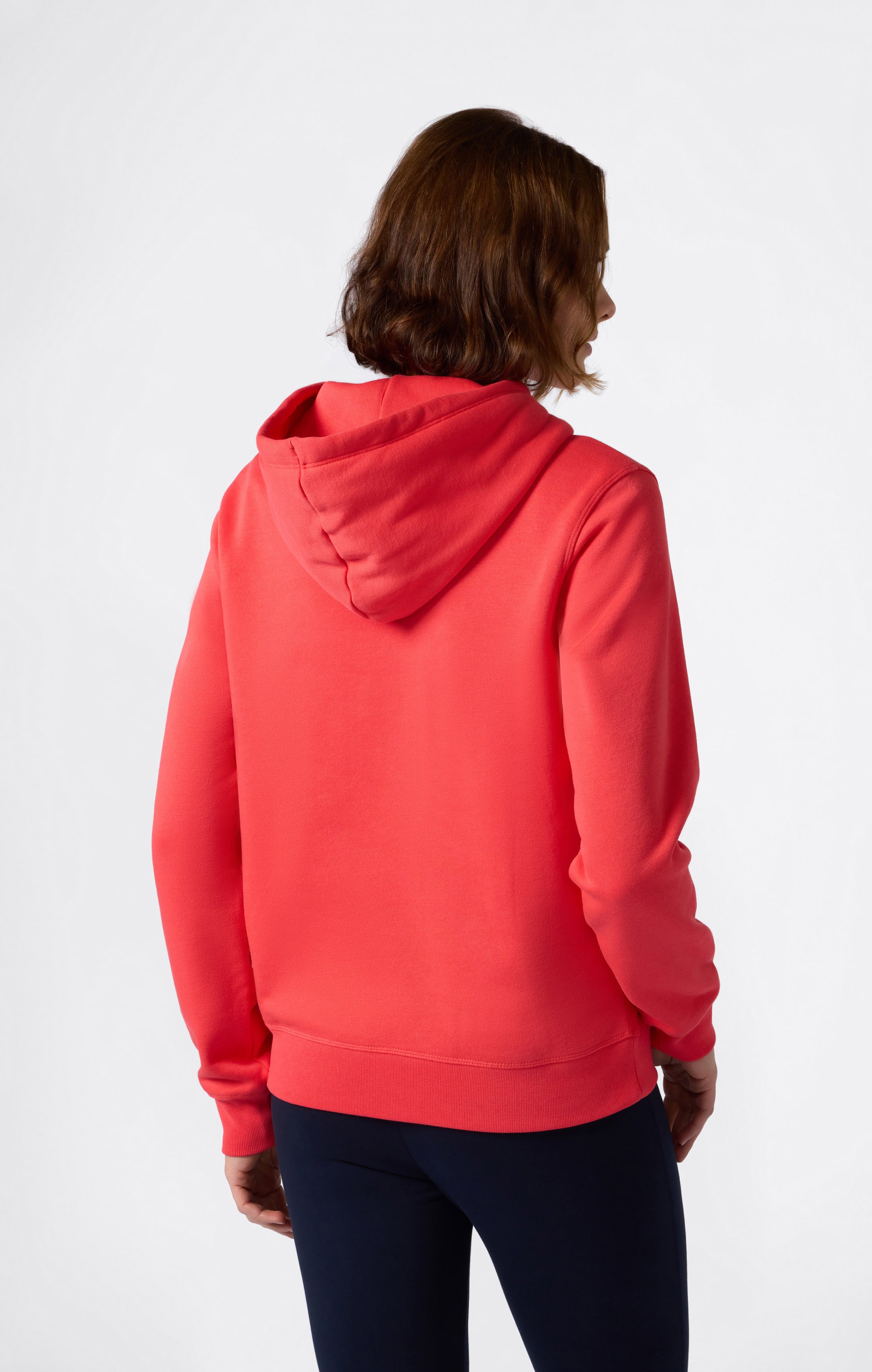 Women’s Fleece Hoodie with Small Embroidered Logo Icons