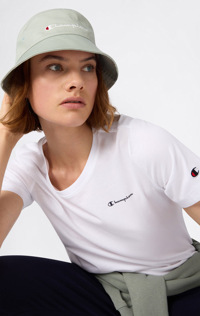T-Shirt Femme Petit Logo Script Icons