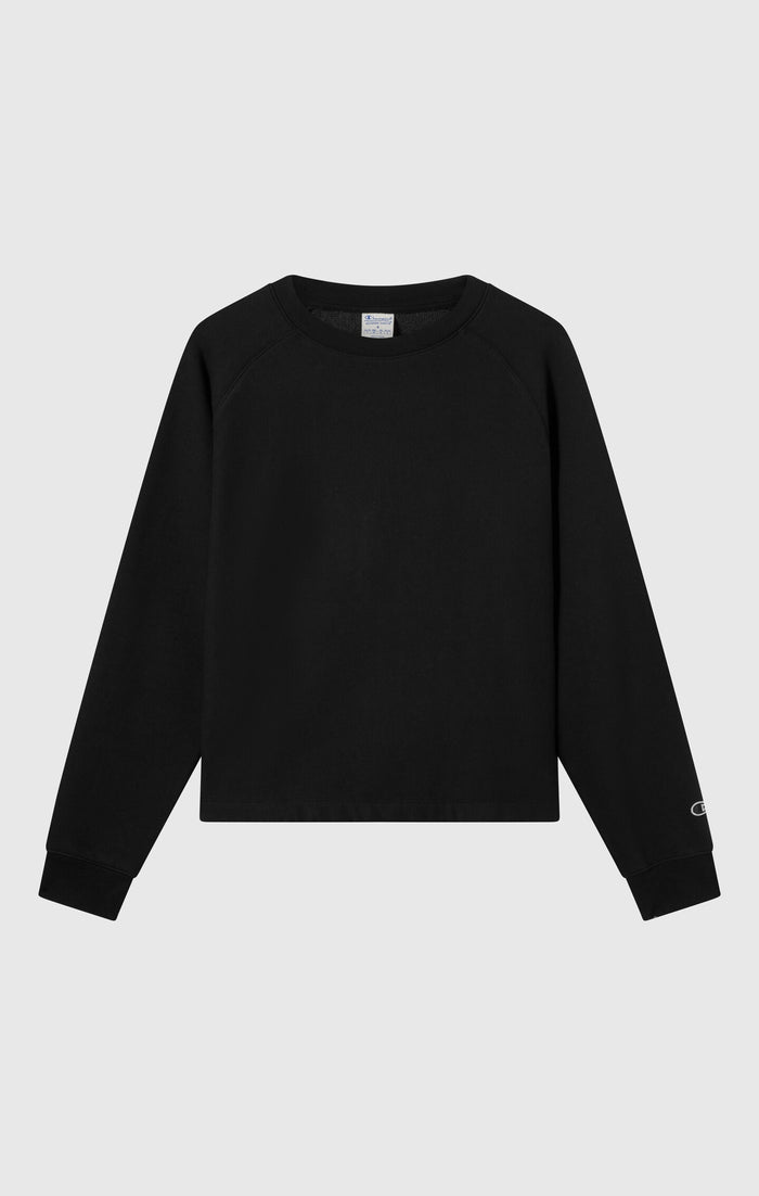 Sweatshirt à col rond Reverse Weave coupe ample effet délavé - Femmes