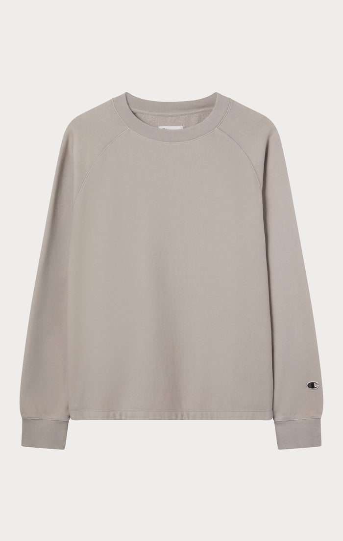 Sweatshirt à col rond Reverse Weave coupe ample effet délavé - Femmes