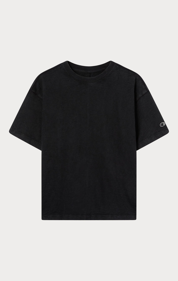 T-shirt à col rond Reverse Weave effet délavé - Femmes