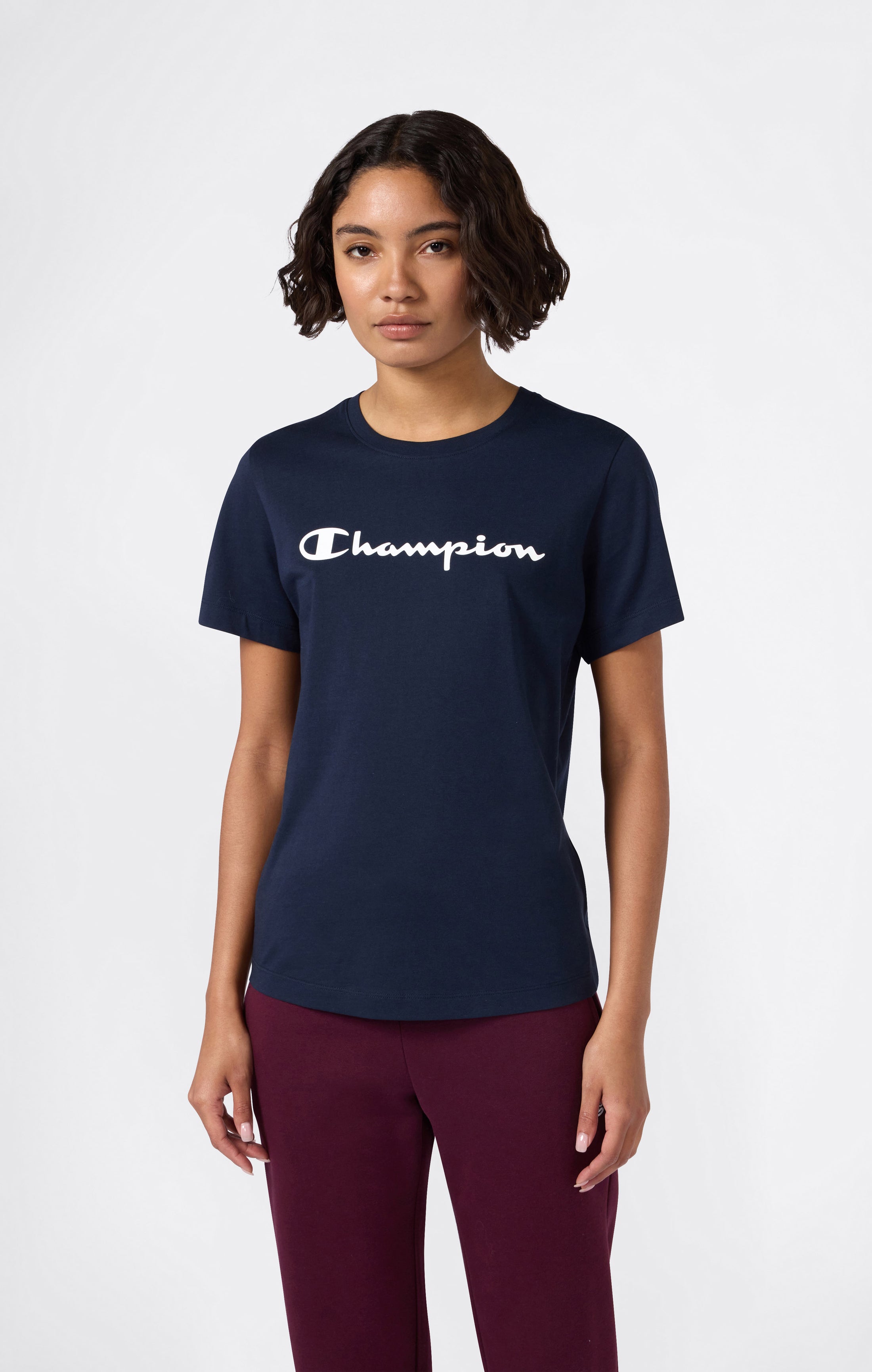 Damen T-Shirt Mit Script-Logo
