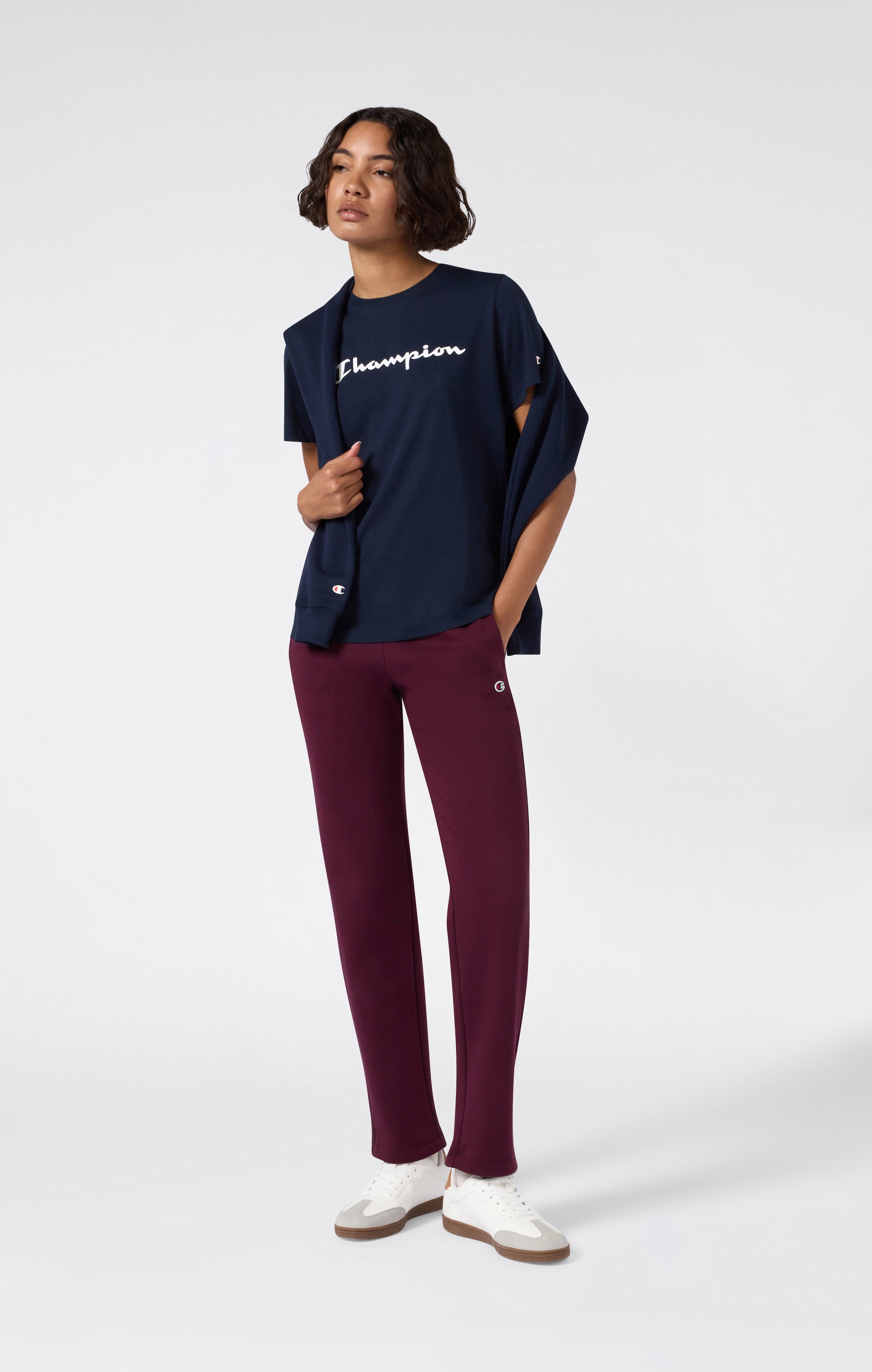 Damen T-Shirt Mit Script-Logo