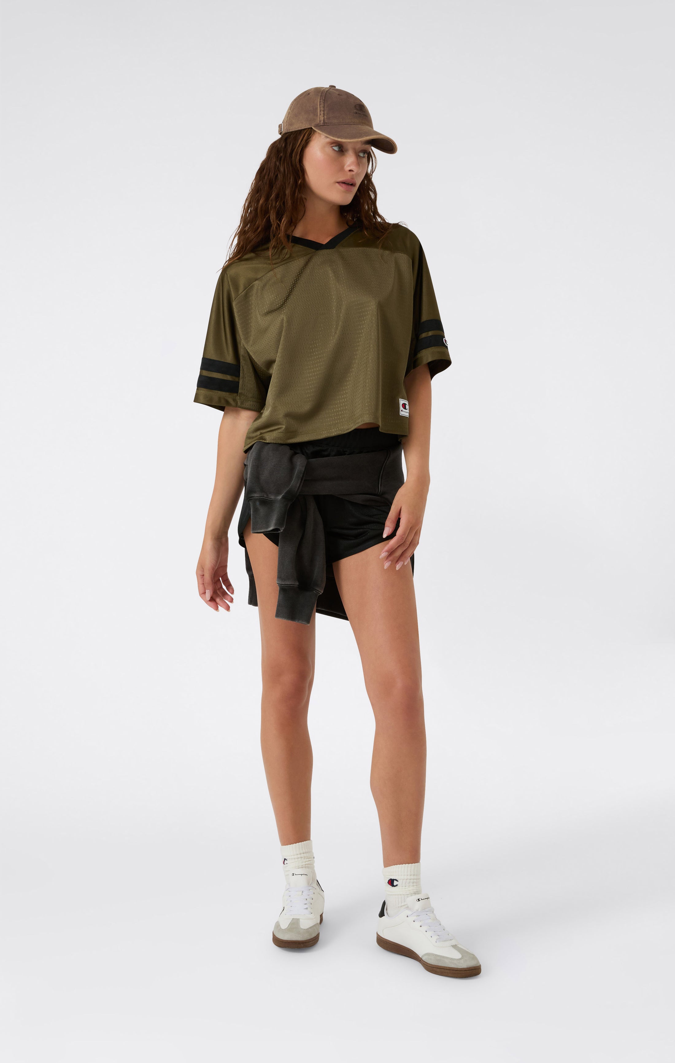 Damen V-Ausschnitt T-Shirt Sport Heritage