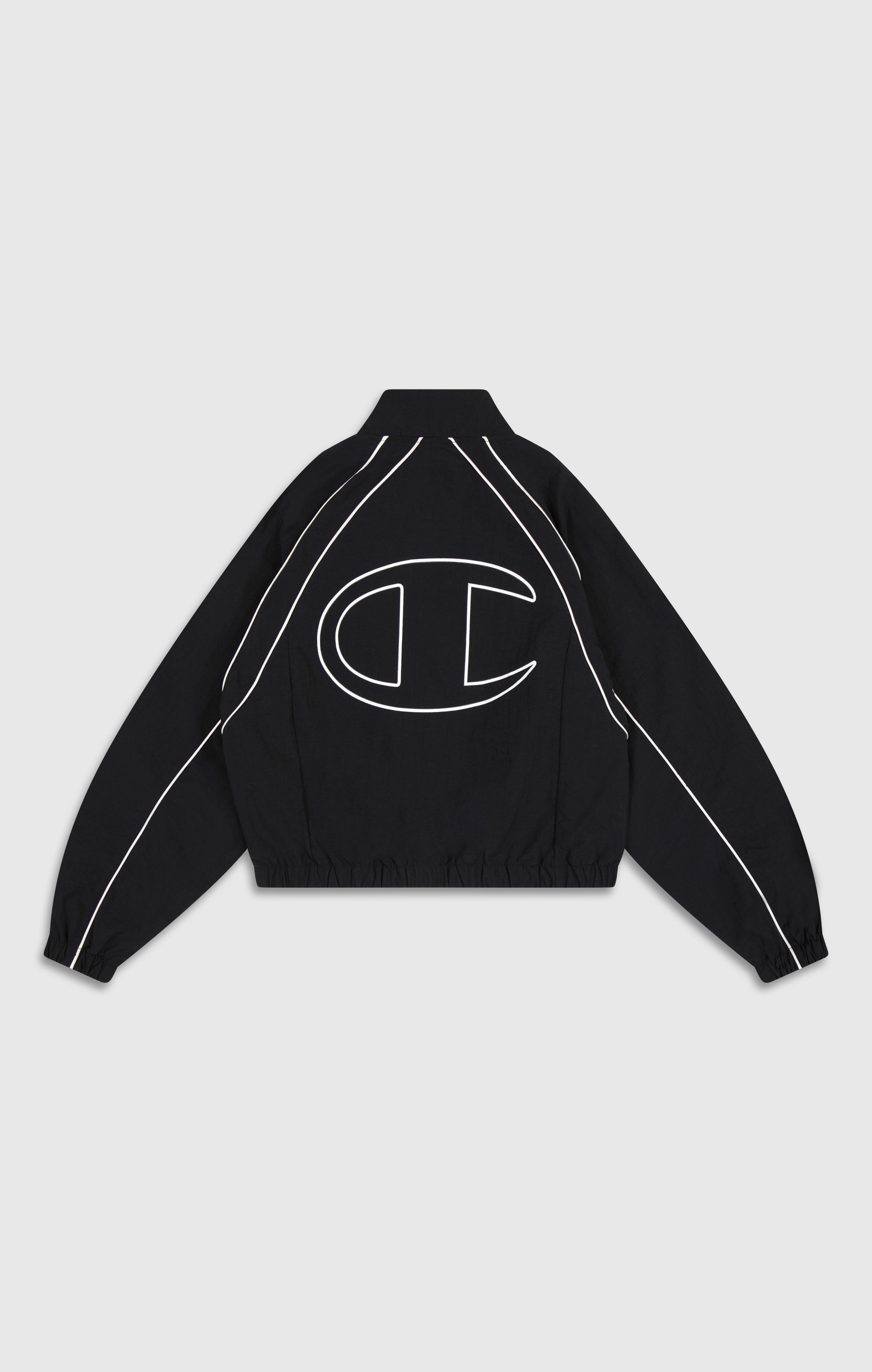 Women's Loose Fit Full-Zip Woven Nylon Hoodie