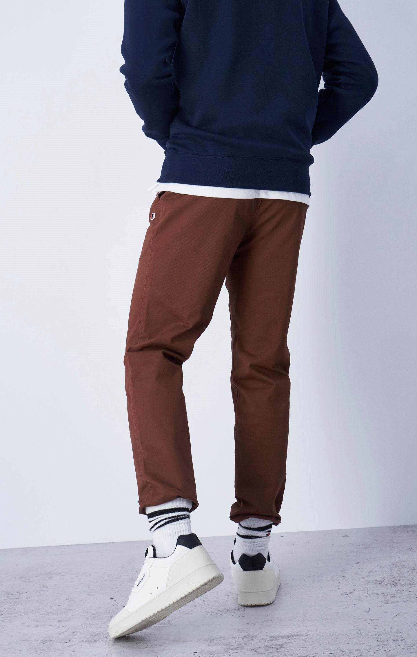 Pantaloni Pesanti In Cotone Delavé