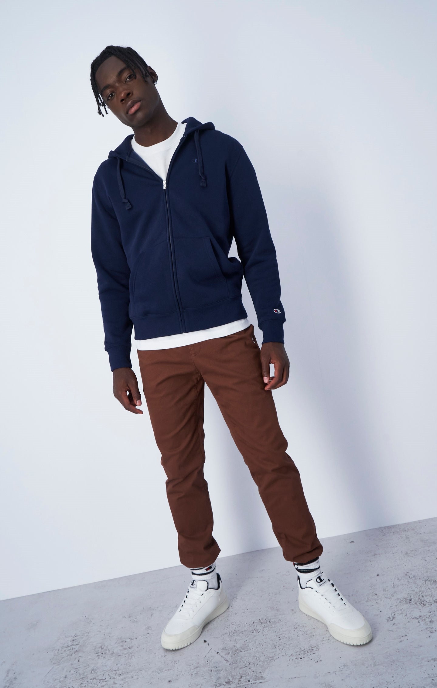 Pantaloni Pesanti In Cotone Delavé