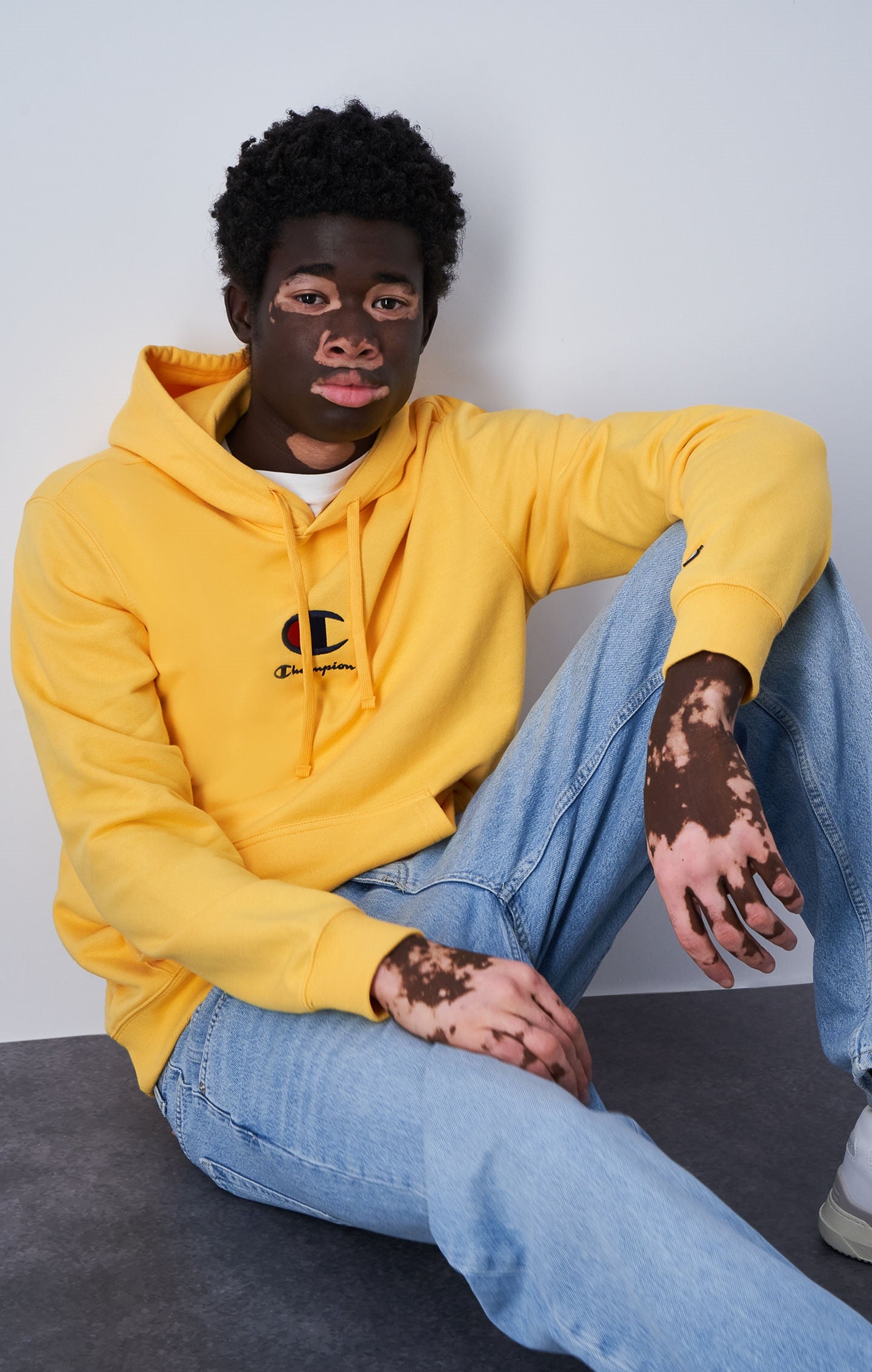 New Champion Logo Hoodie