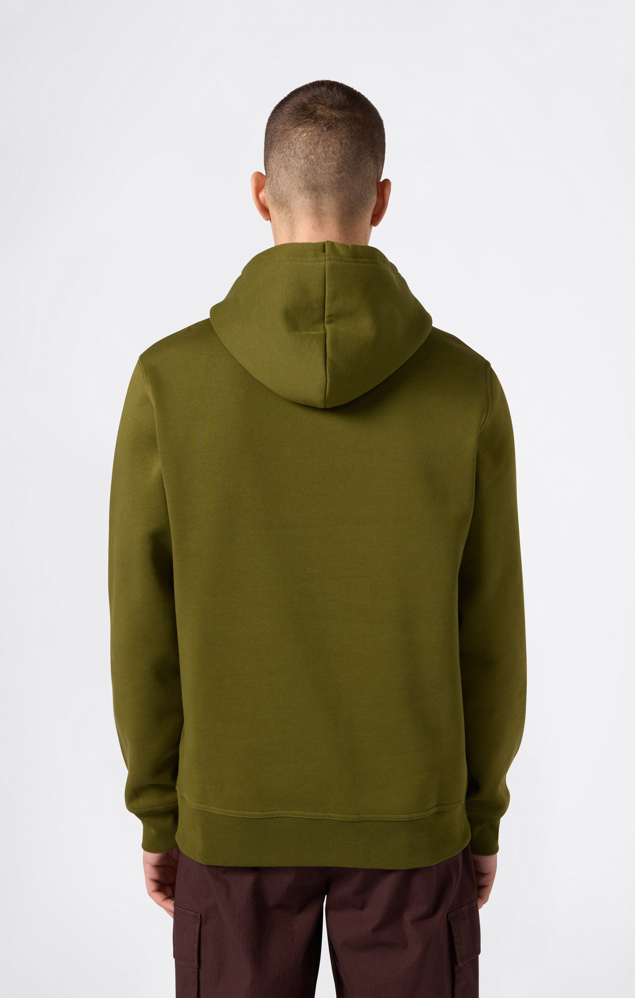 Sweat Homme à Capuche avec Doublure Polaire et Grand Logo Brodé Icons