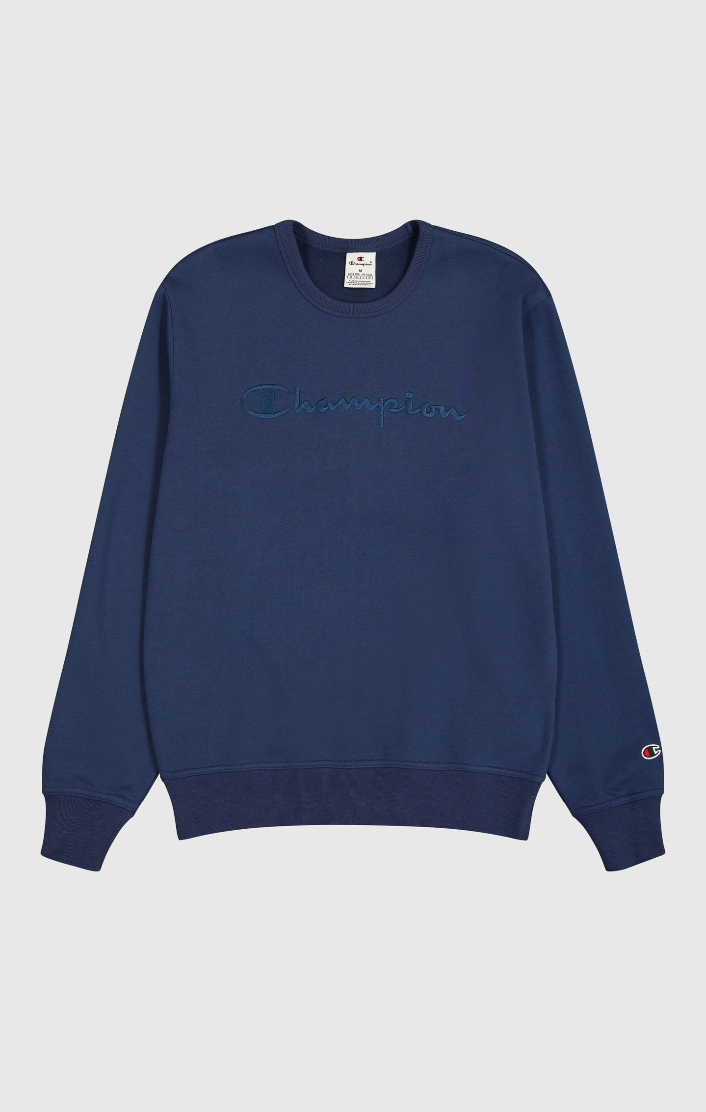 Sweatshirt aus Fleece-Stoff mit Ton-in-Ton Logo