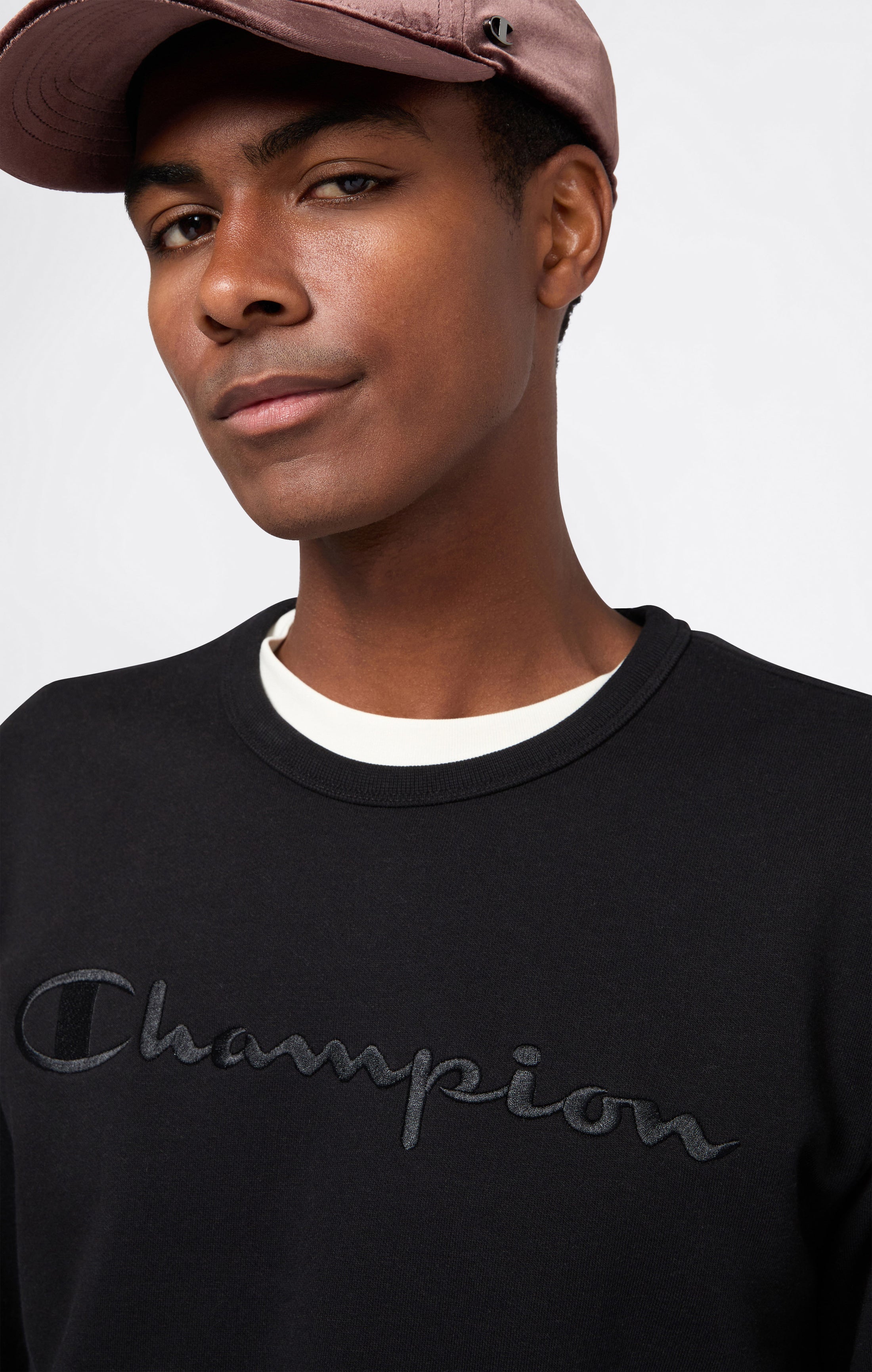 Herren Fleece-Sweatshirt mit Großem Gesticktem Logo Icons