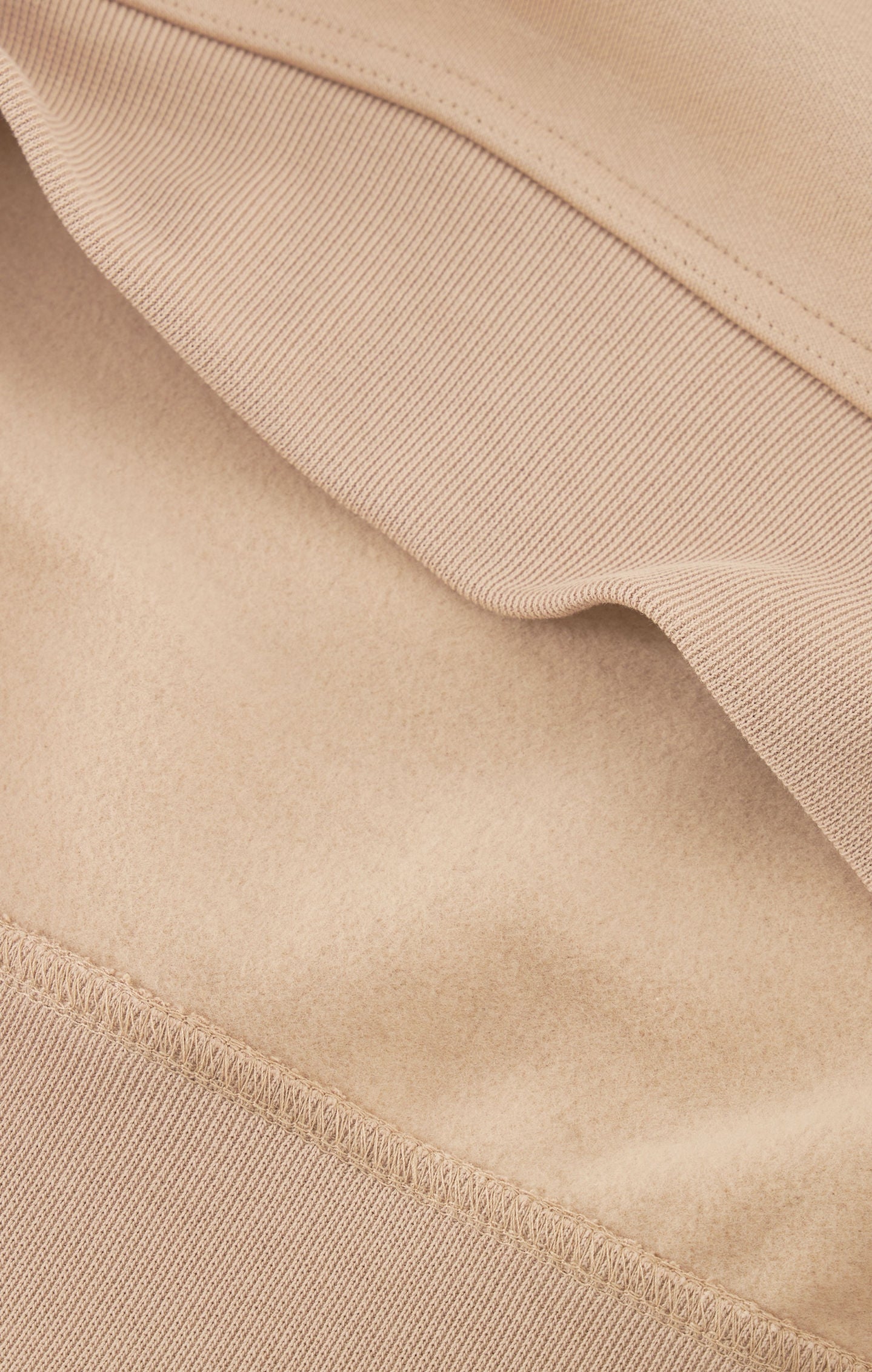 Hoodie aus Fleece-Stoff mit Ton-in-Ton-Logo