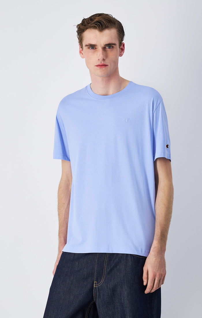 T-Shirt mit Rundhalsausschnitt und großem Ton-in-Ton Logo