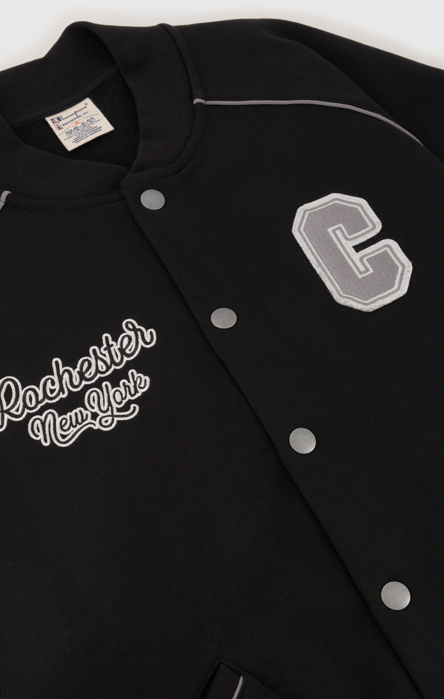 Bomber-Sweatshirt aus Fleece-Stoff