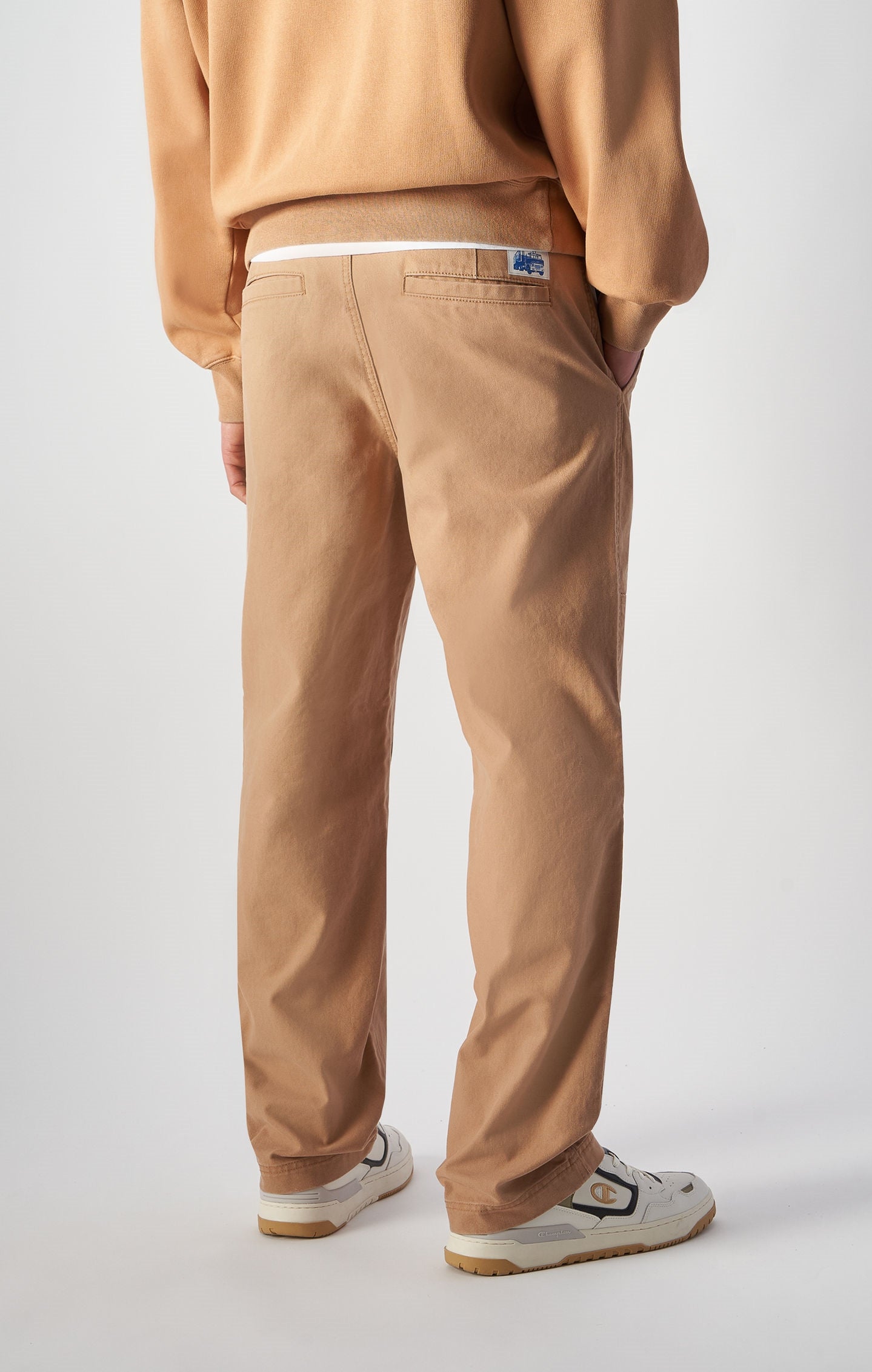 Washed Straight Leg Trousers