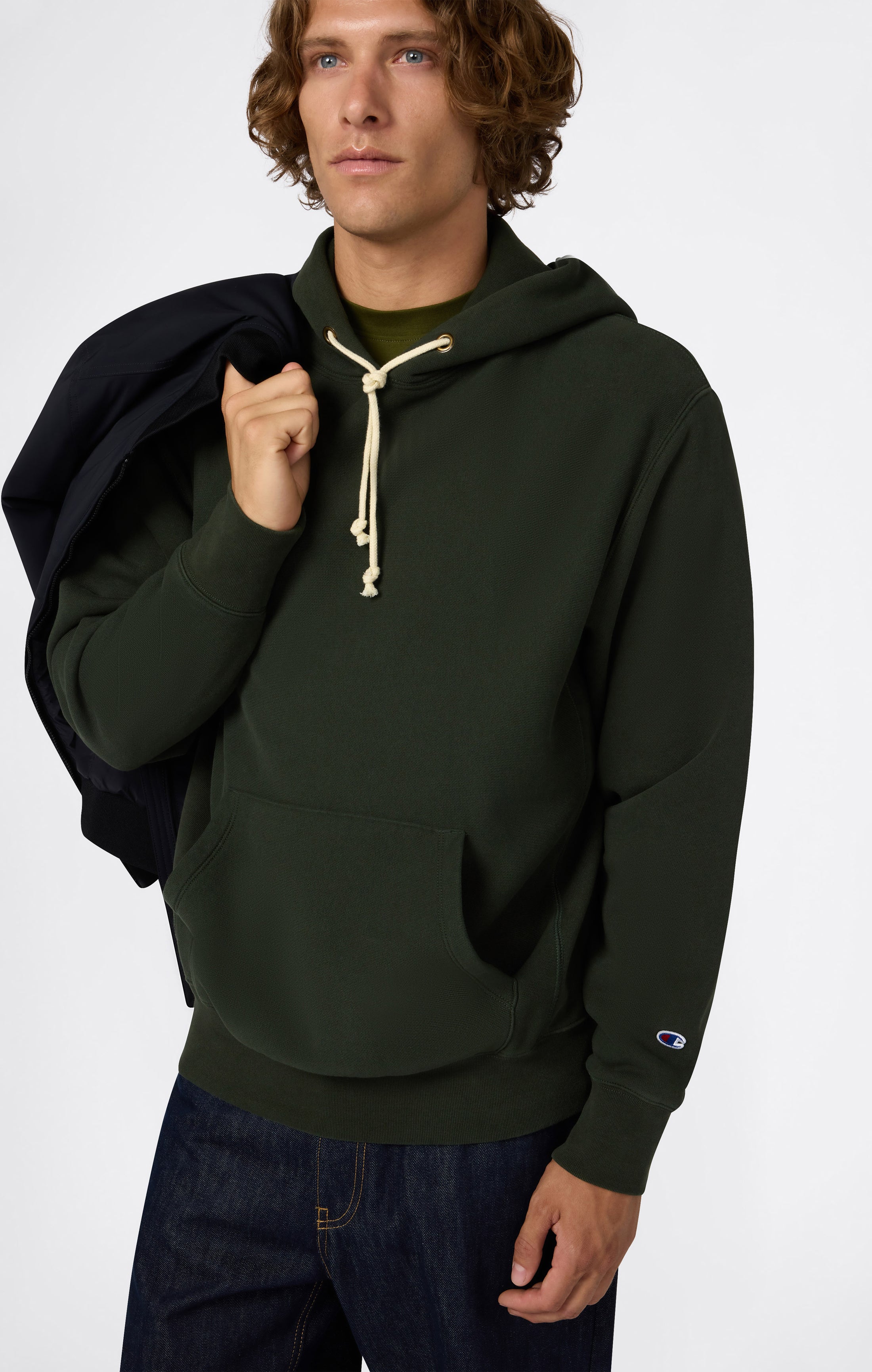 Reverse Weave Relaxed Hoodie