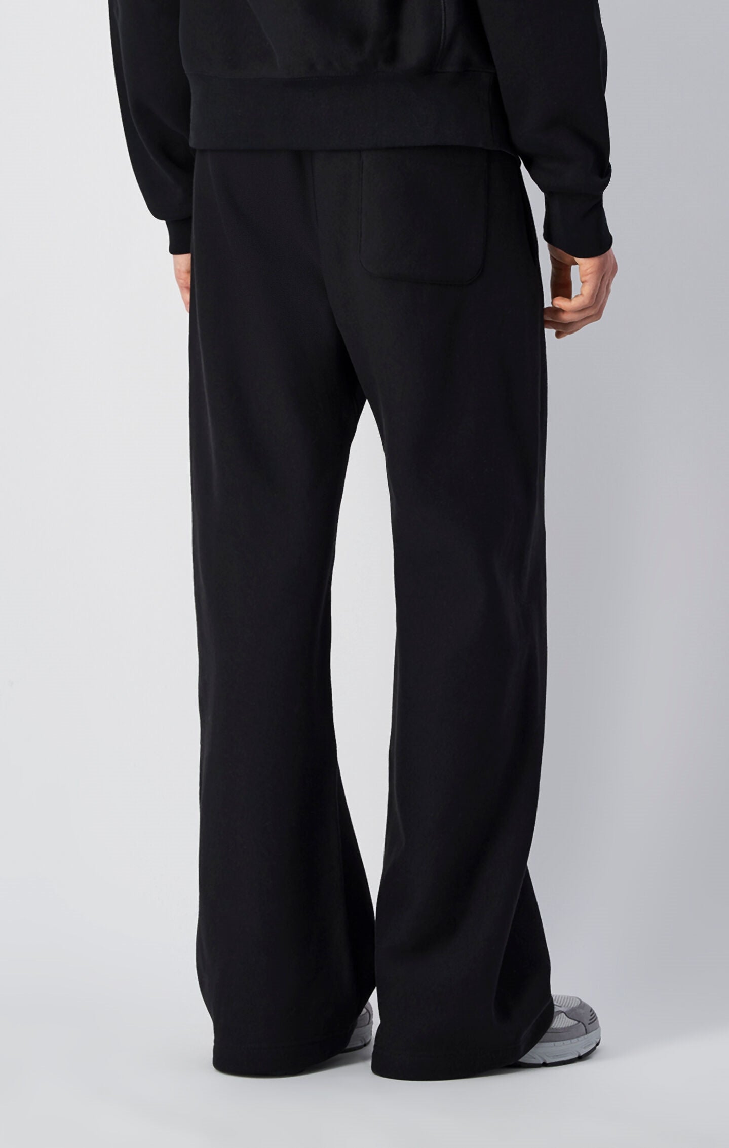 Reverse Weave Wide Leg Joggers