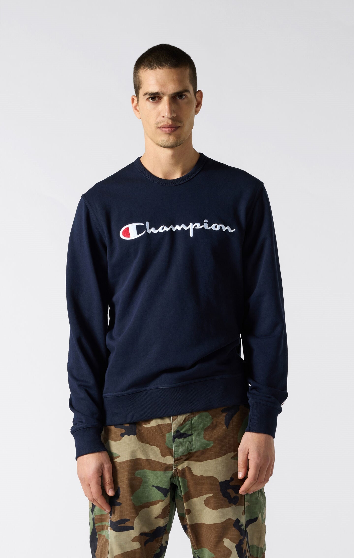 etavirp Logo Crewneck (Navy × Lemon) Etavirp logo crewneck etavirp