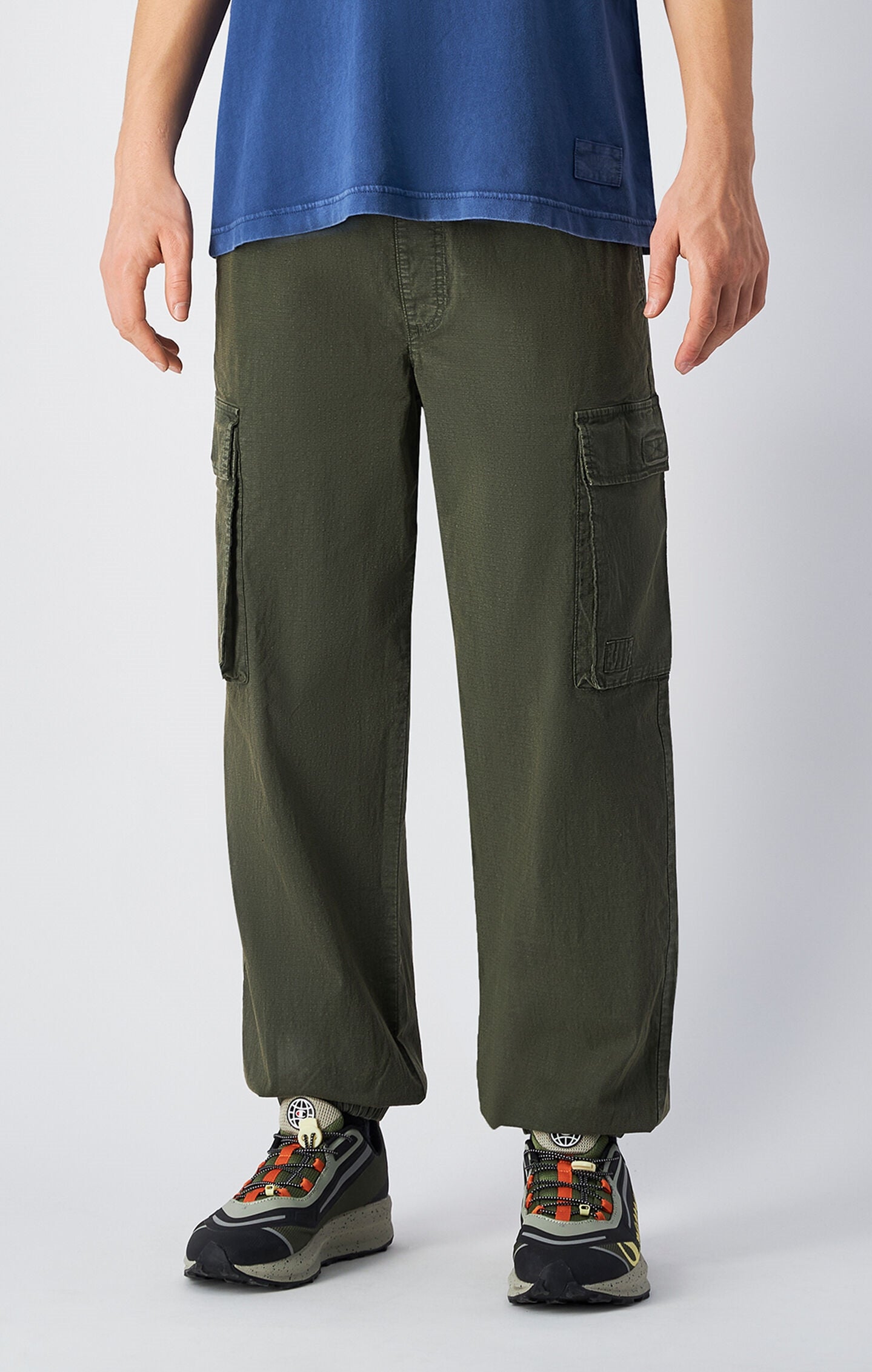 Men's Time Capsule Washed Look Woven Cargo Pants