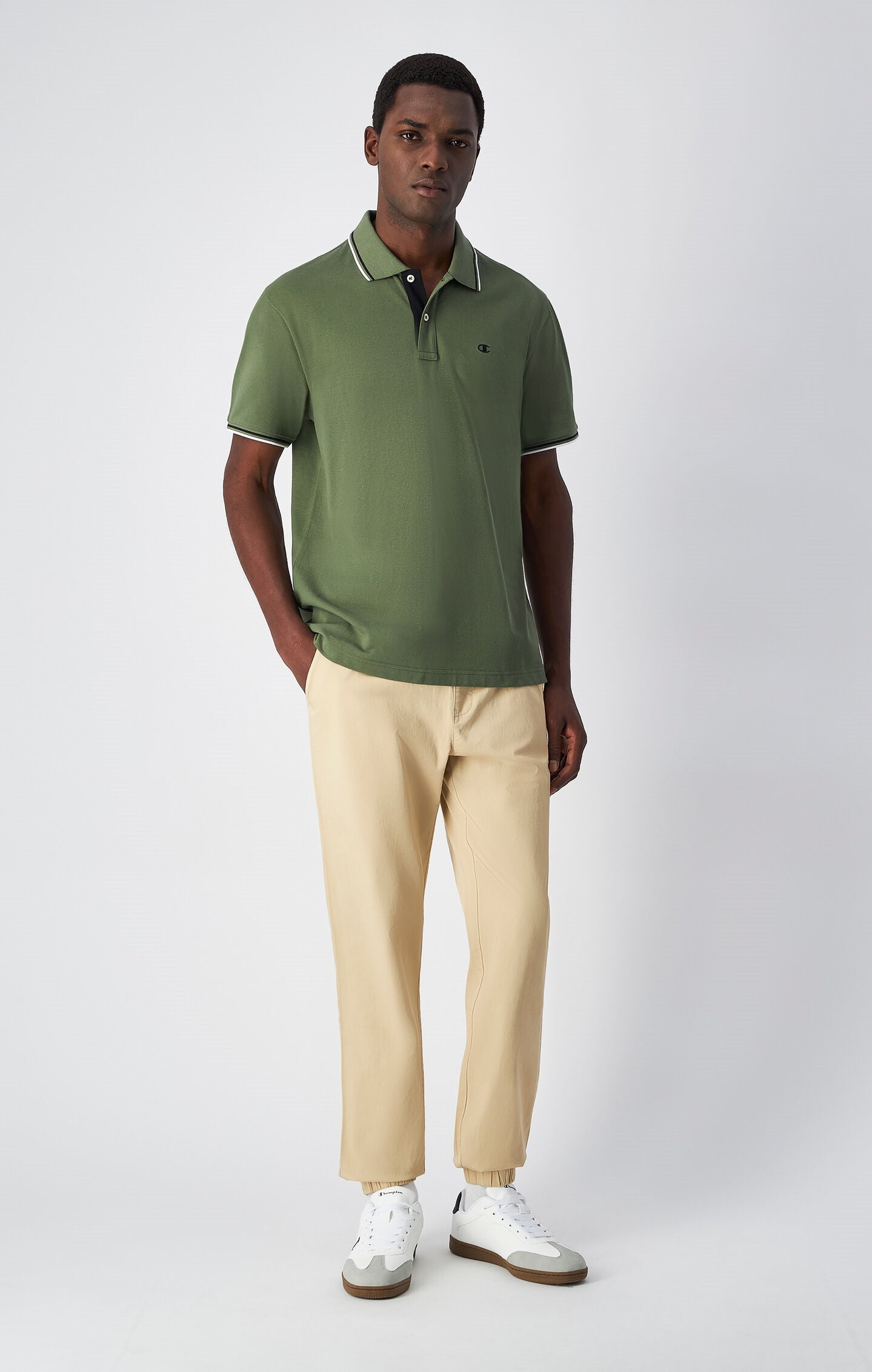 Men's Washed Look Cuffed Pants