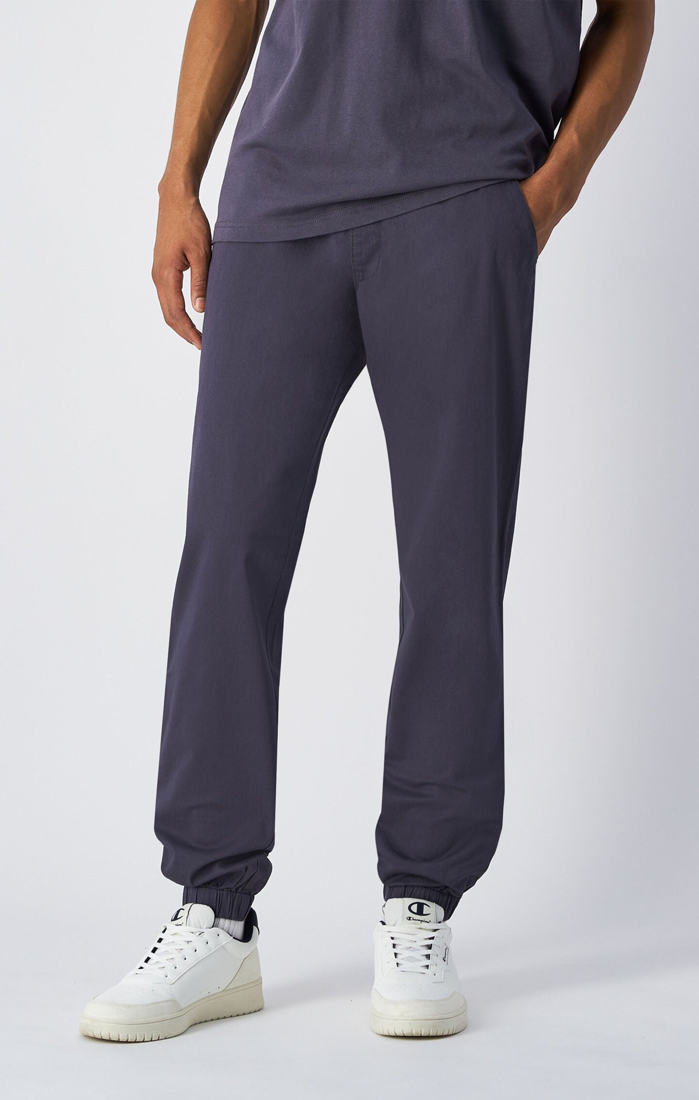 Pantaloni Uomo effetto lavato con coulisse alla caviglia