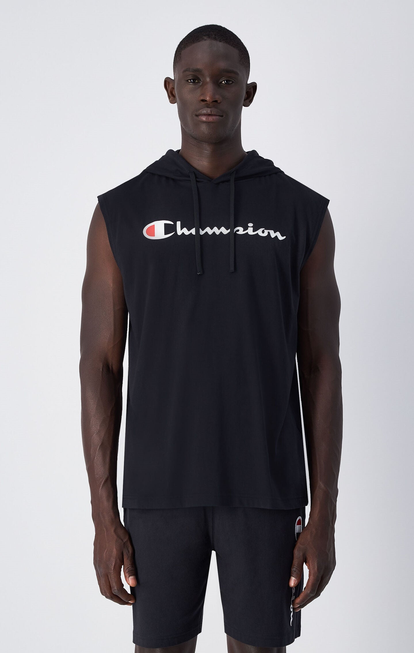Men's Cotton Tank Top With Hood Icons