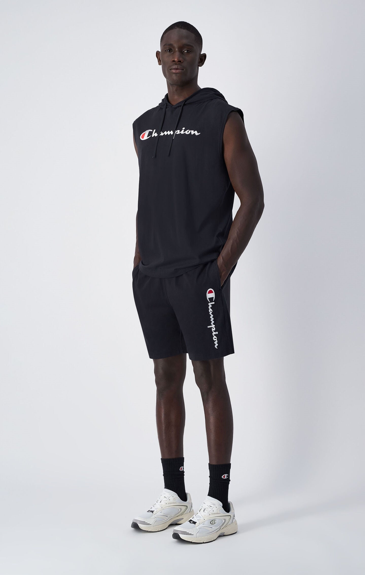 Men's Cotton Tank Top With Hood Icons