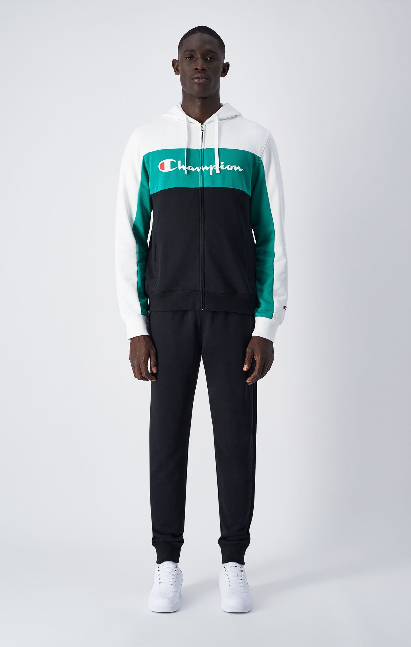 Chándal  con sudadera con capucha y cremallera para hombre