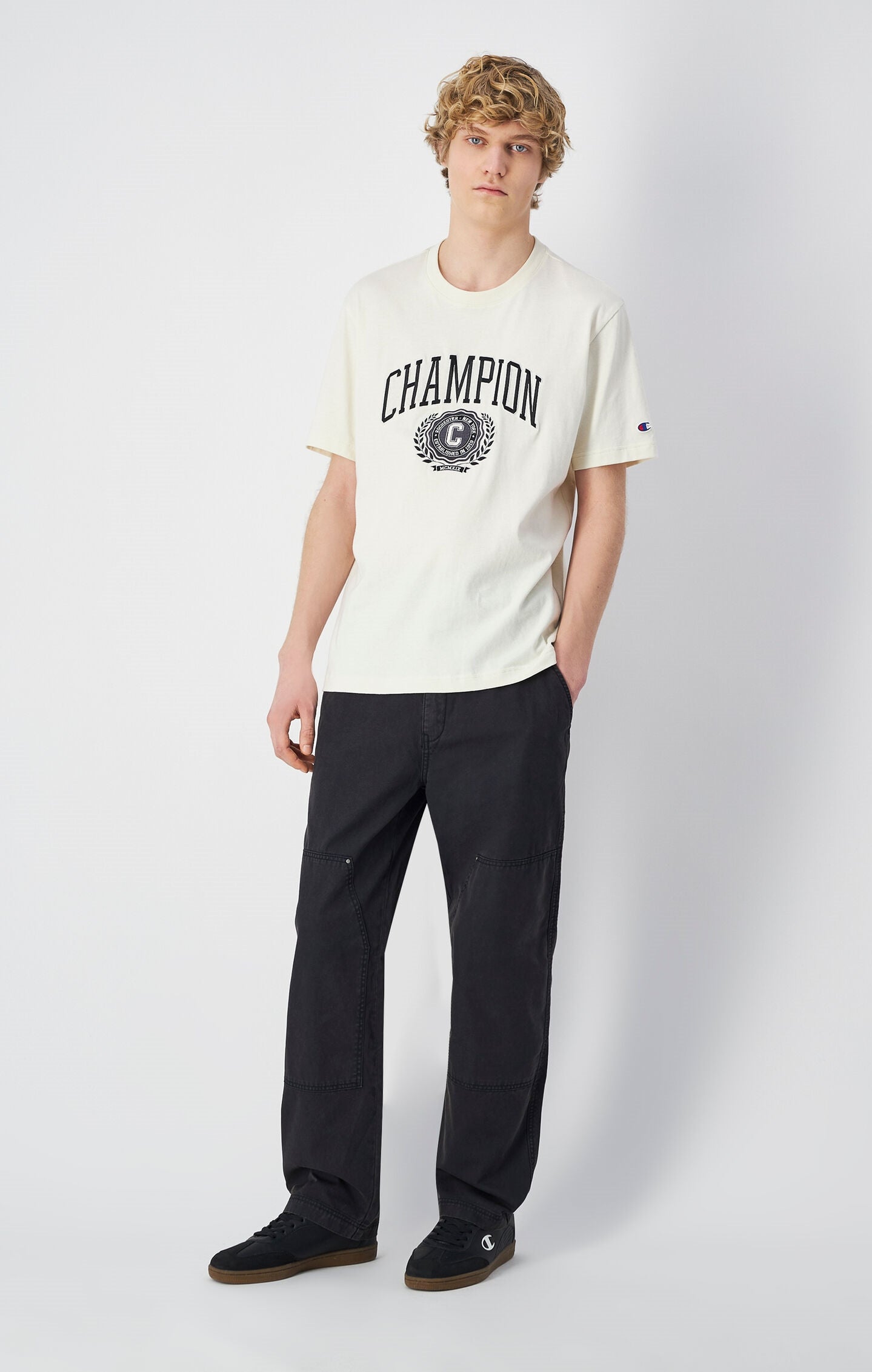 Men's Time Capsule Washed Look Straight Hem Pants