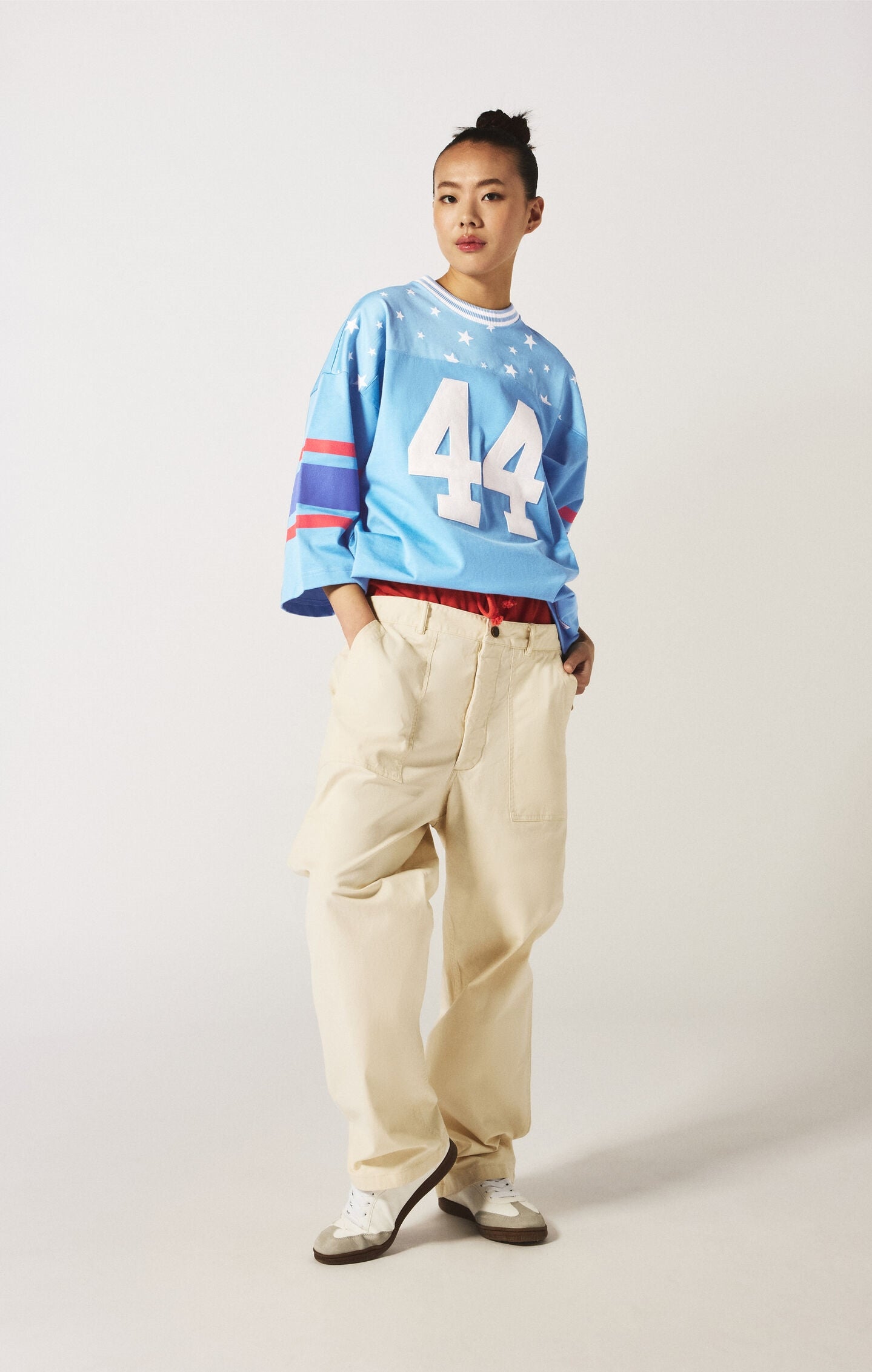 Archive Physical Education Nylon Jersey Crewneck T-Shirt